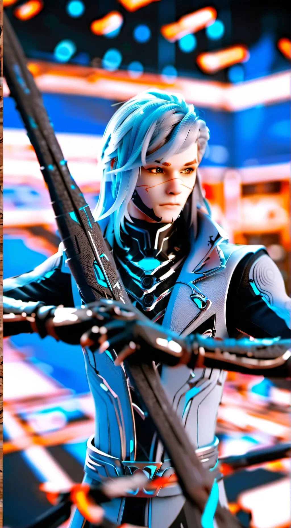 ai character: bae blue background