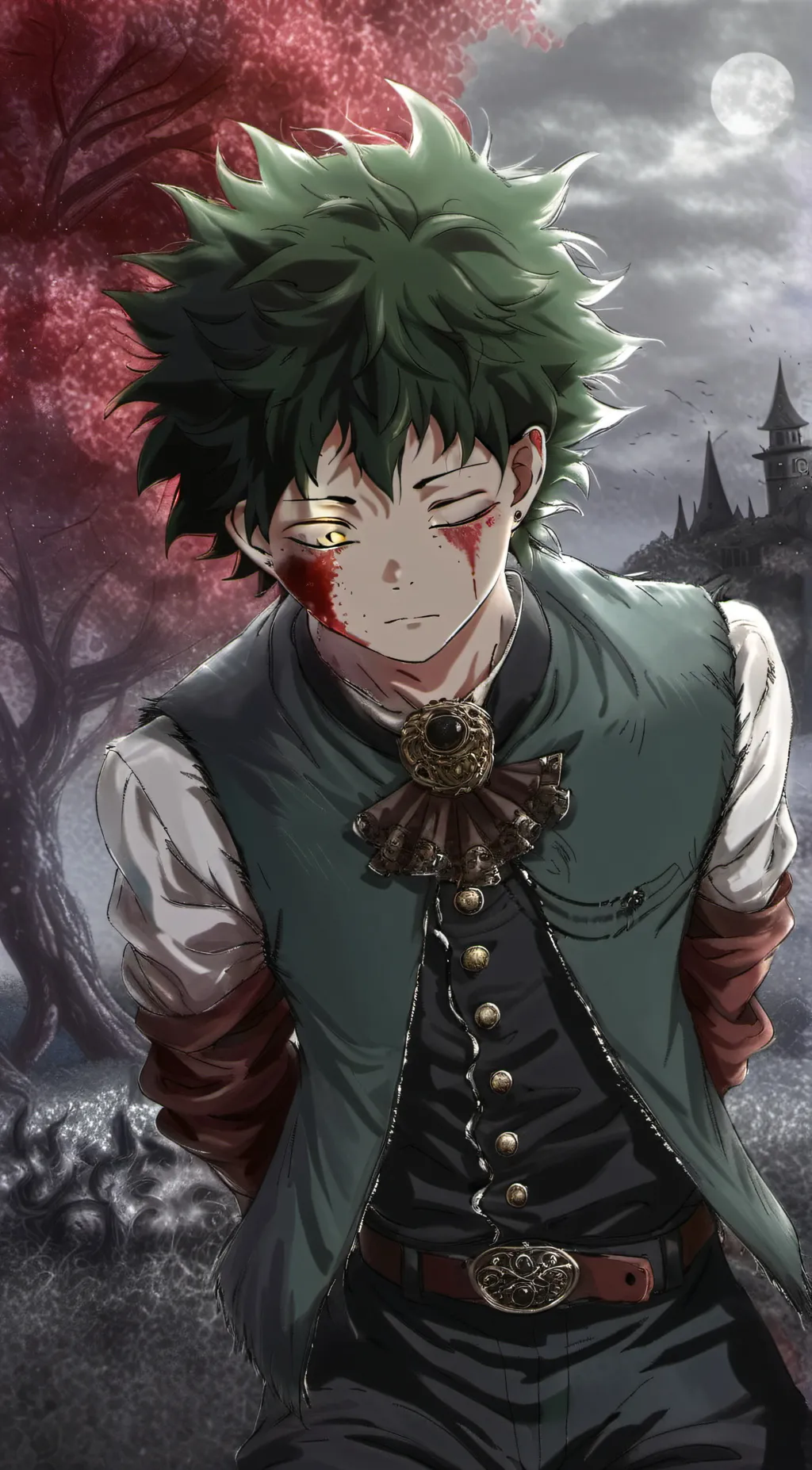 ai character: Dead Deku.. background