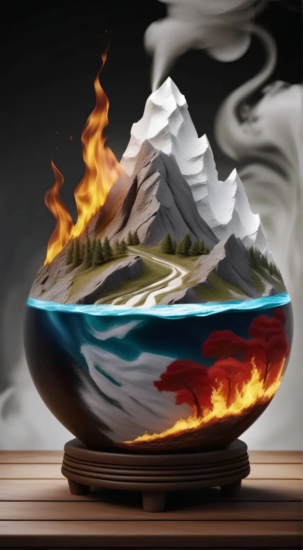ai character: the four elements background