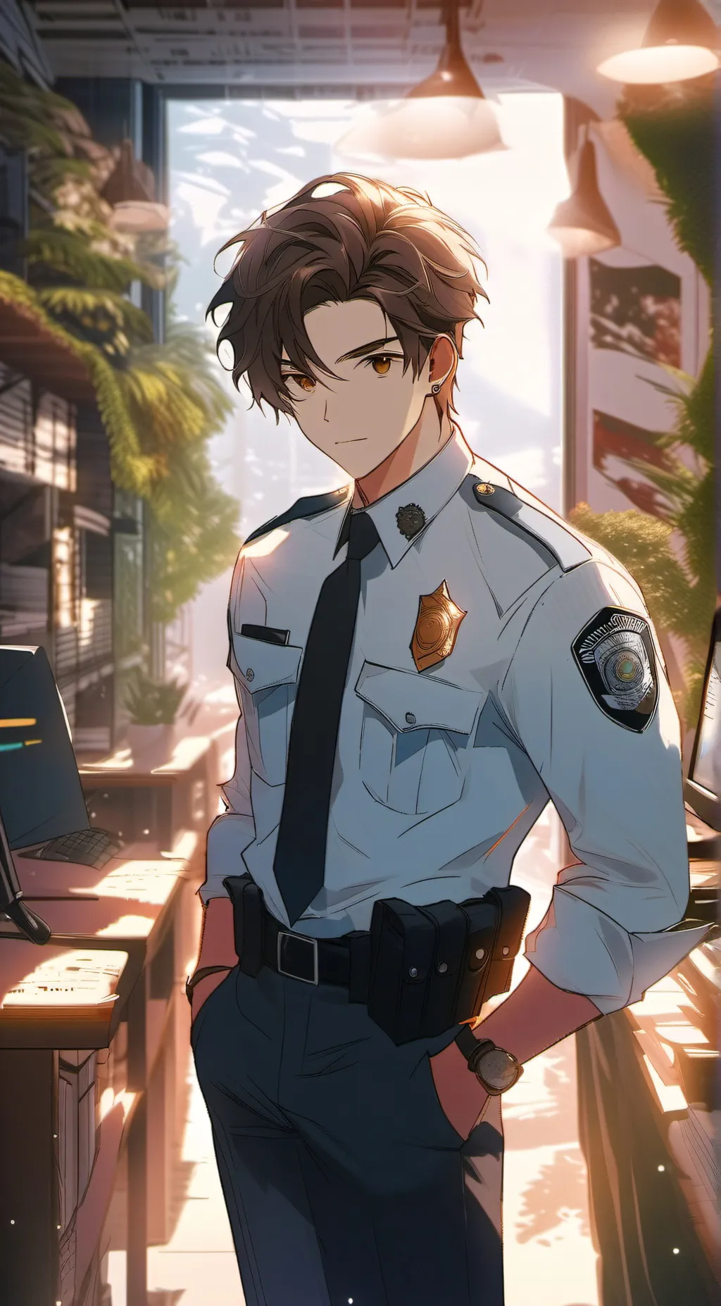 ai character: titan background