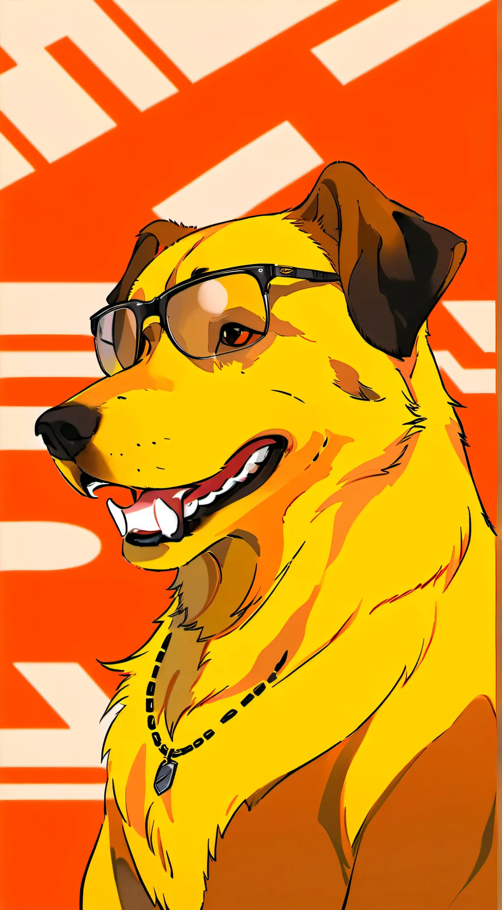 ai character: dog day  background