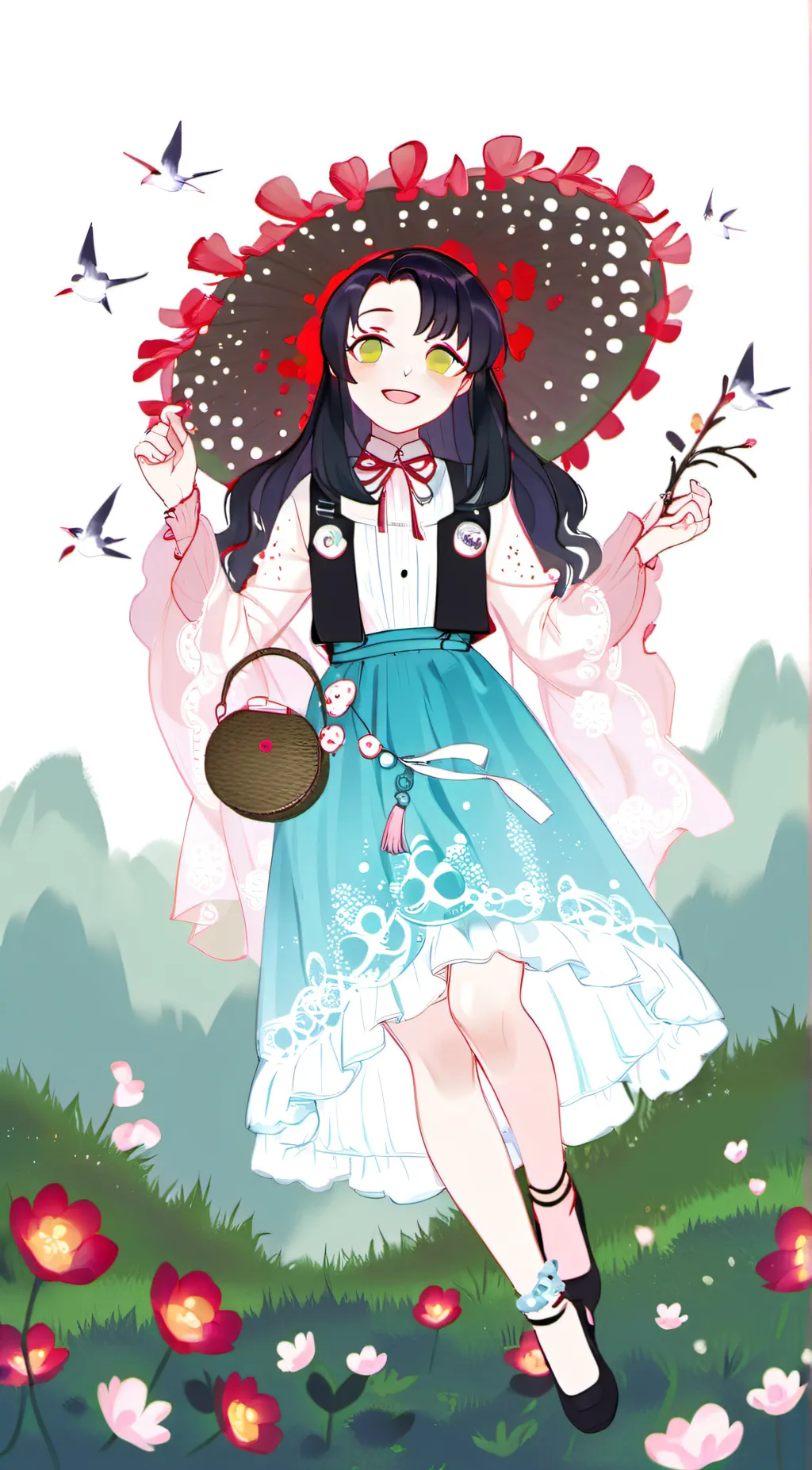 ai character: Kny girl 2 background