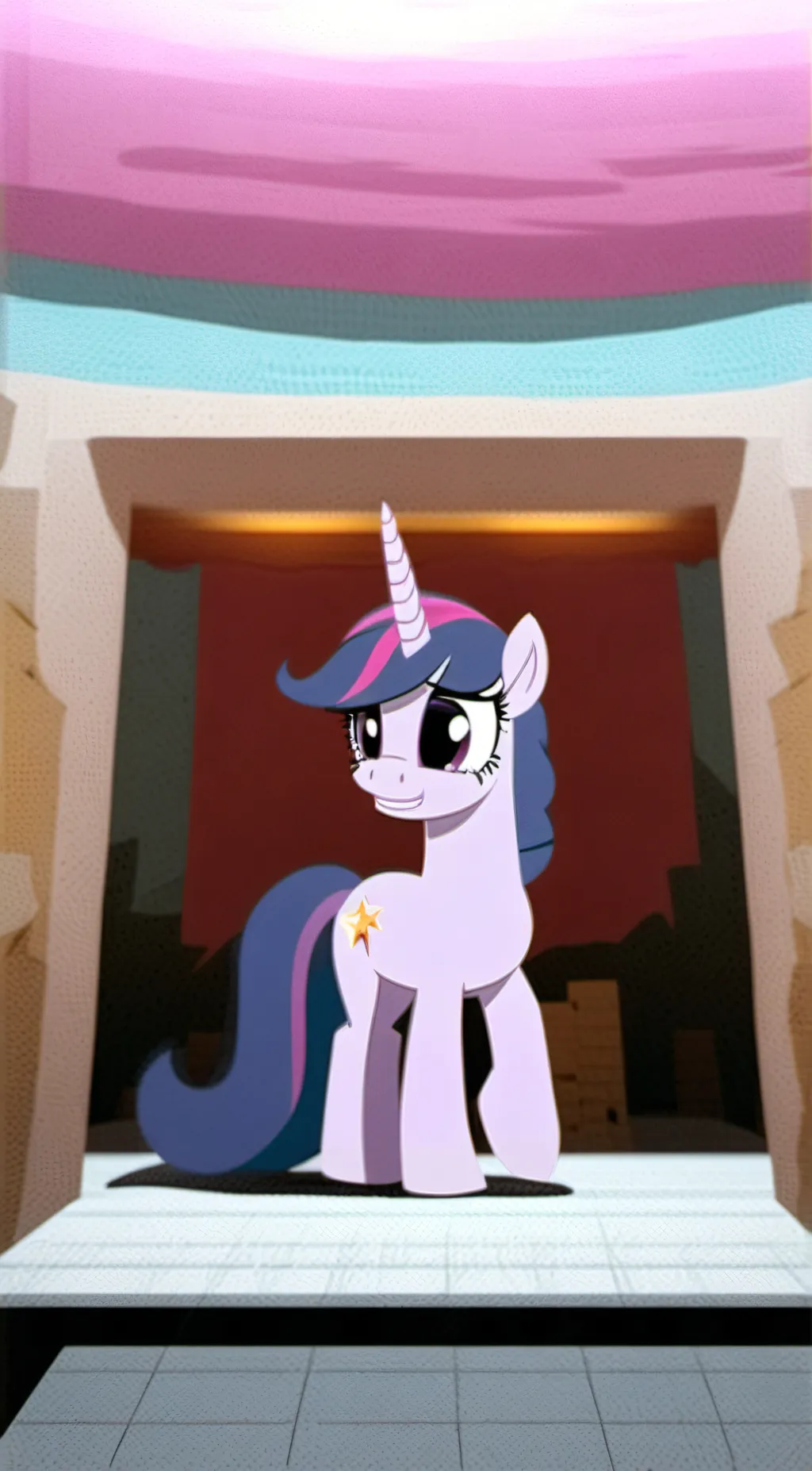 ai character: twilight sparkle  background