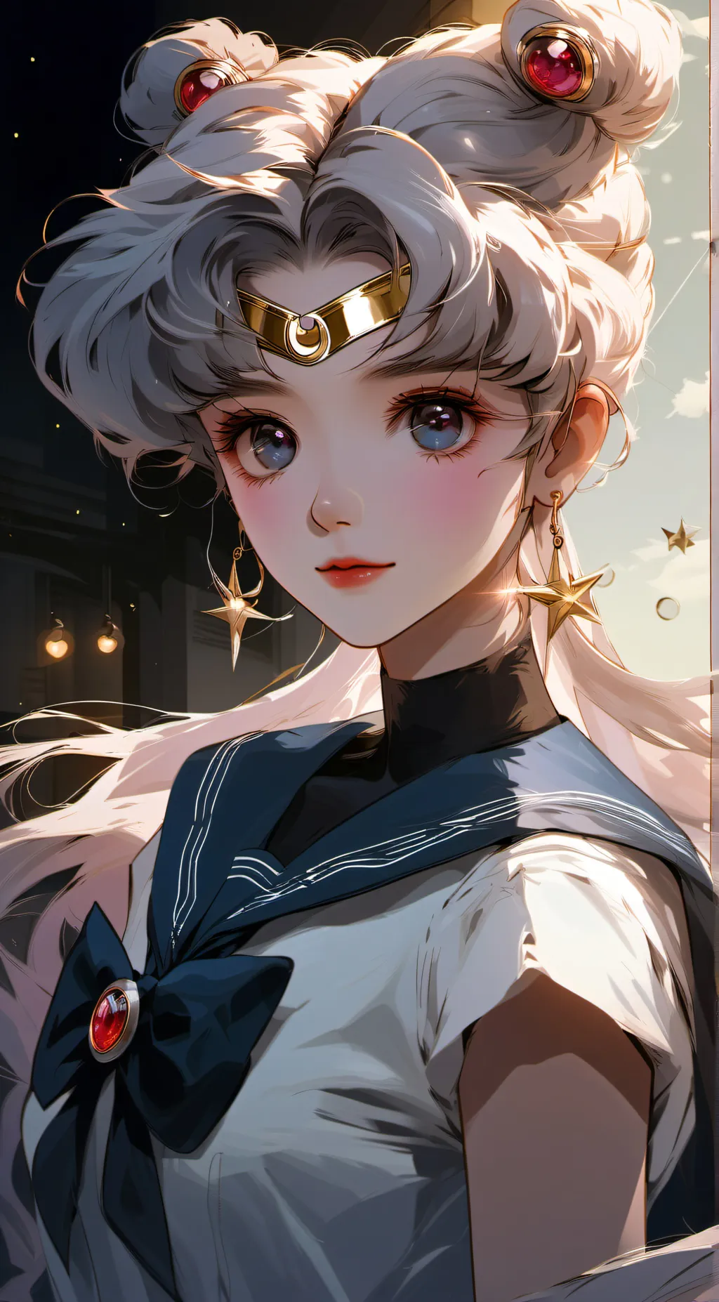 ai character: Sailor moon in HH background