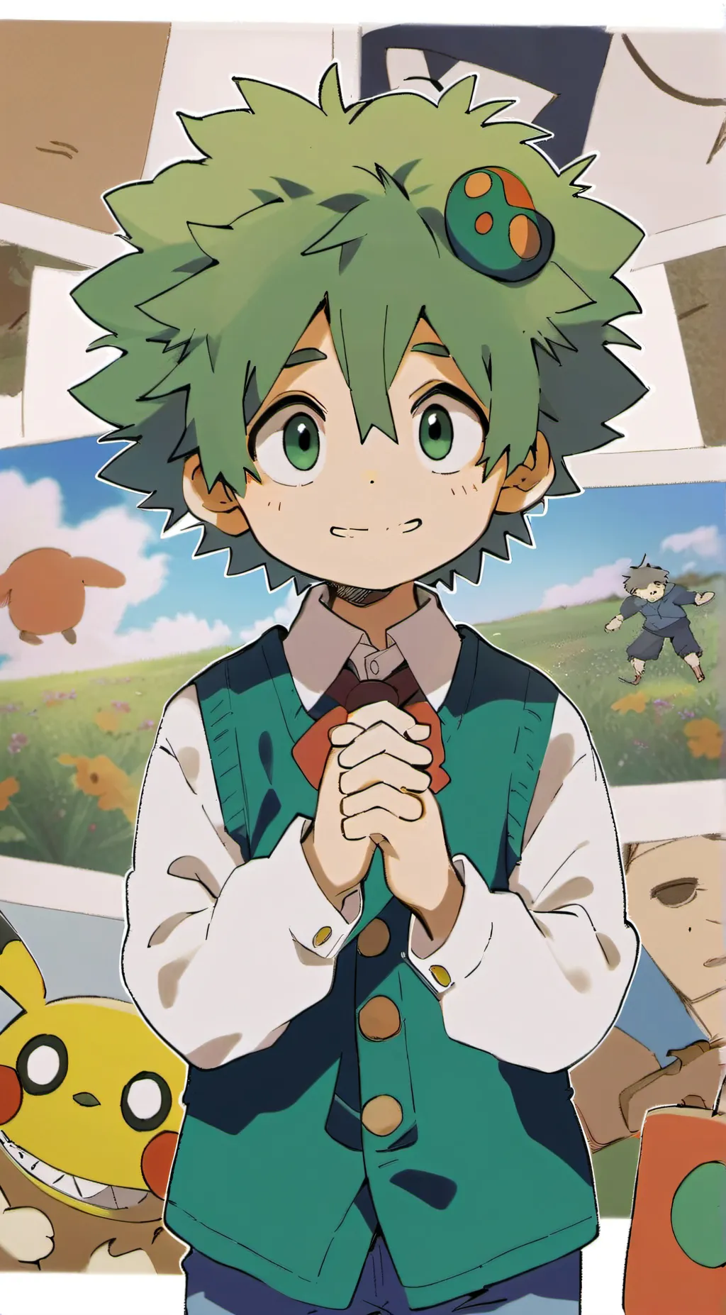 ai character: izuku midoria  background