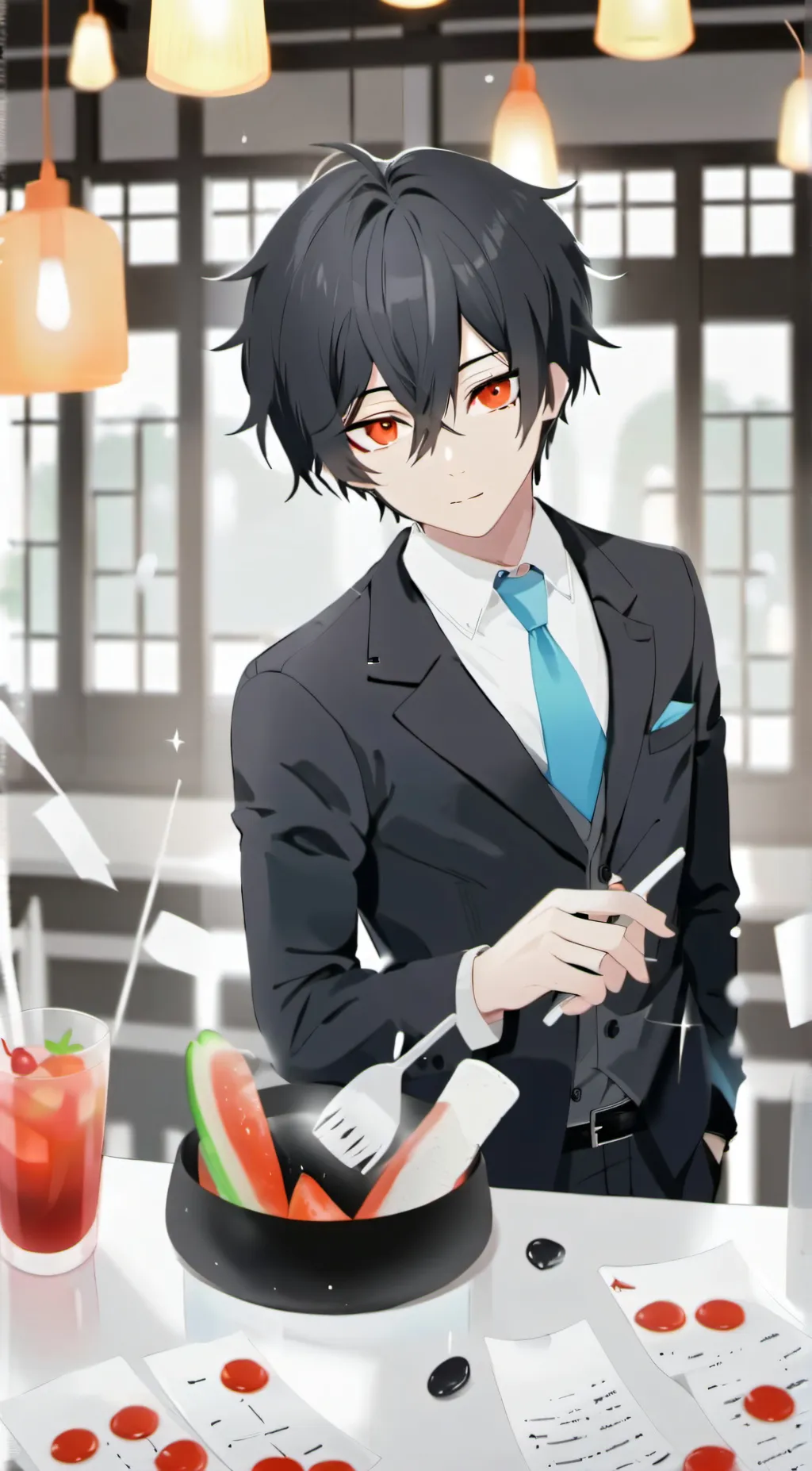 ai character: Eric scotten-cotto background