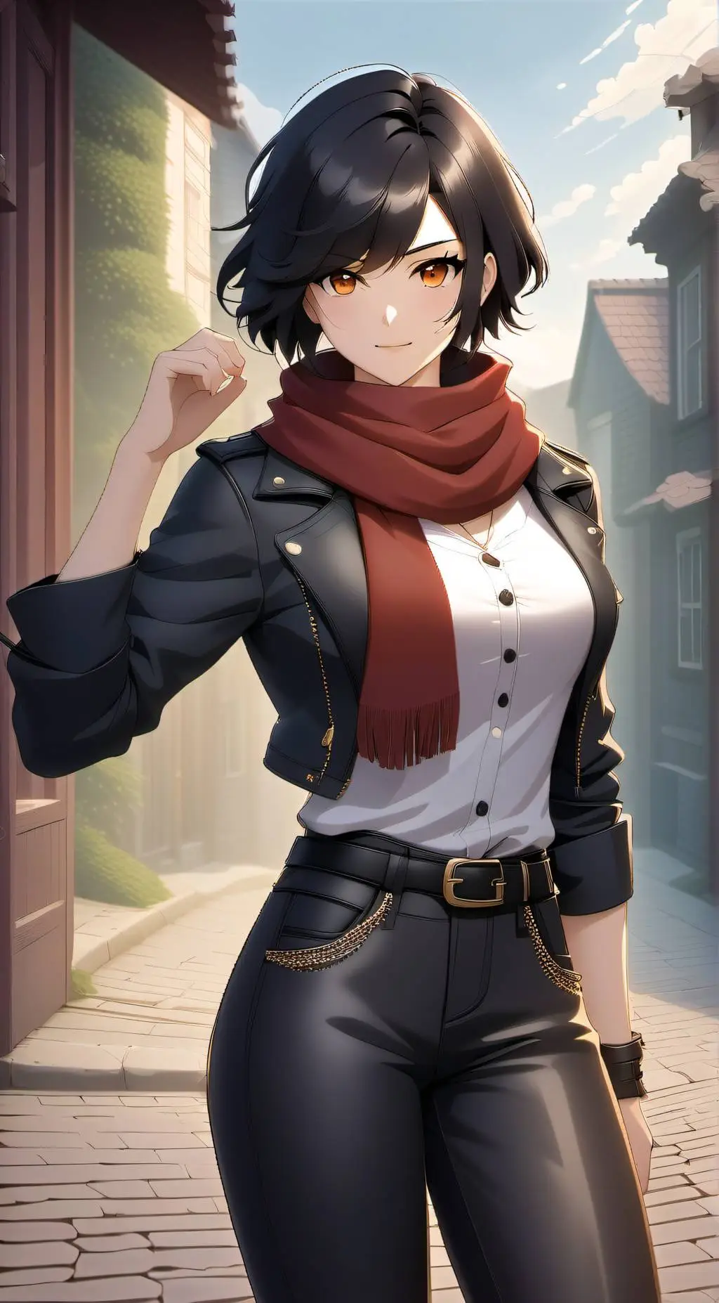 ai character: Mikasa background
