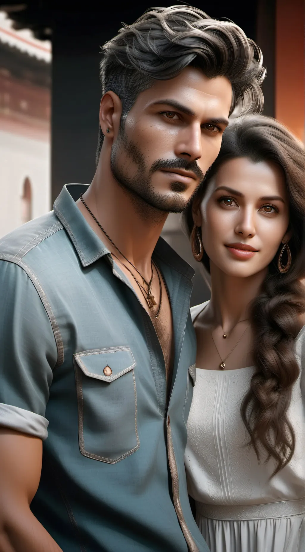 ai character: pablo y yahira background