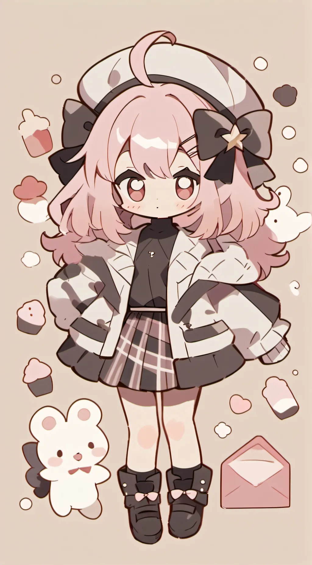 ai character: Marshmallow  background