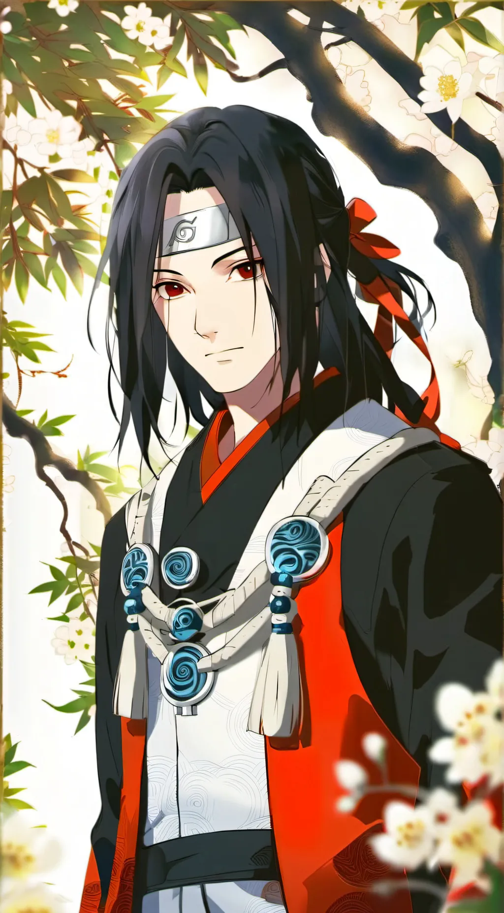 ai character: Itachi  background