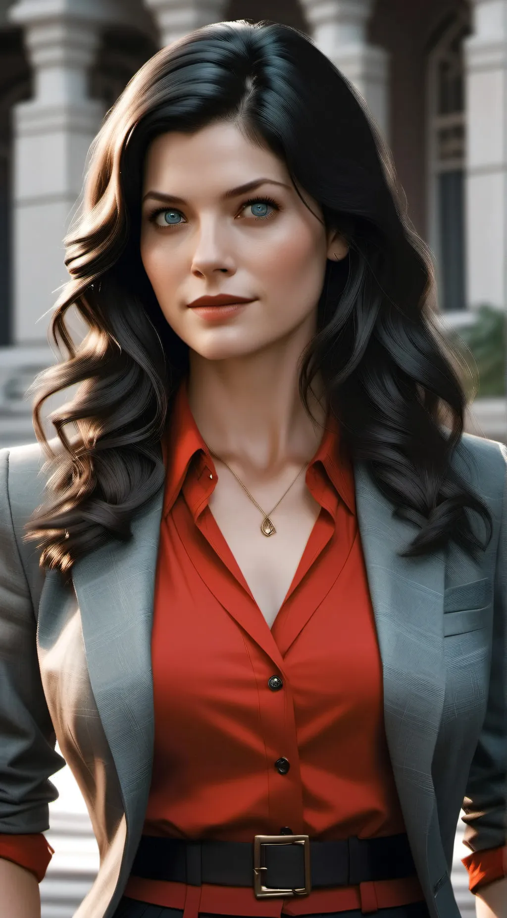 ai character: Louis lane  background