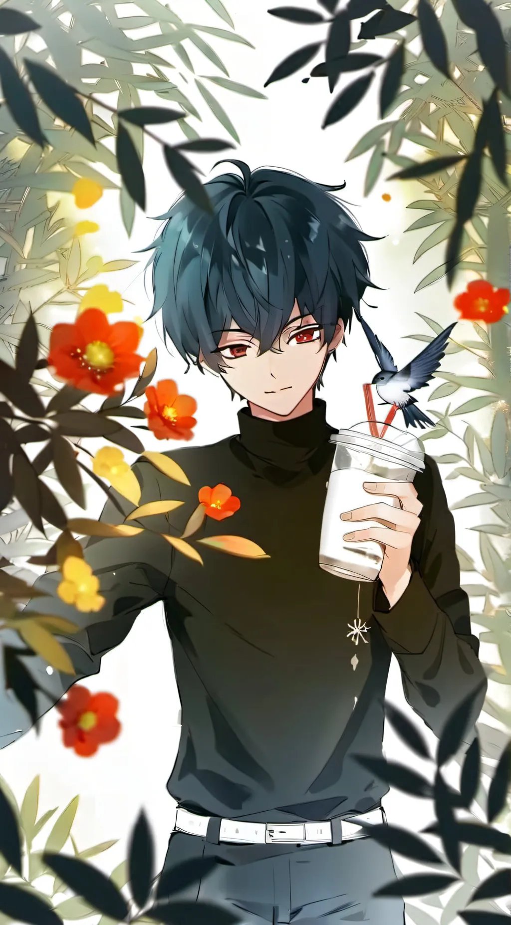 ai character: 𝒿𝓊𝓈𝓉𝒾𝓃 background