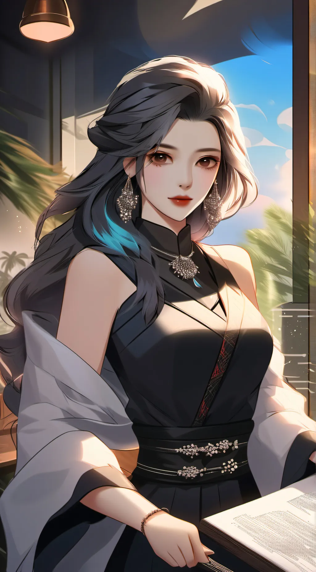 ai character: Rose background