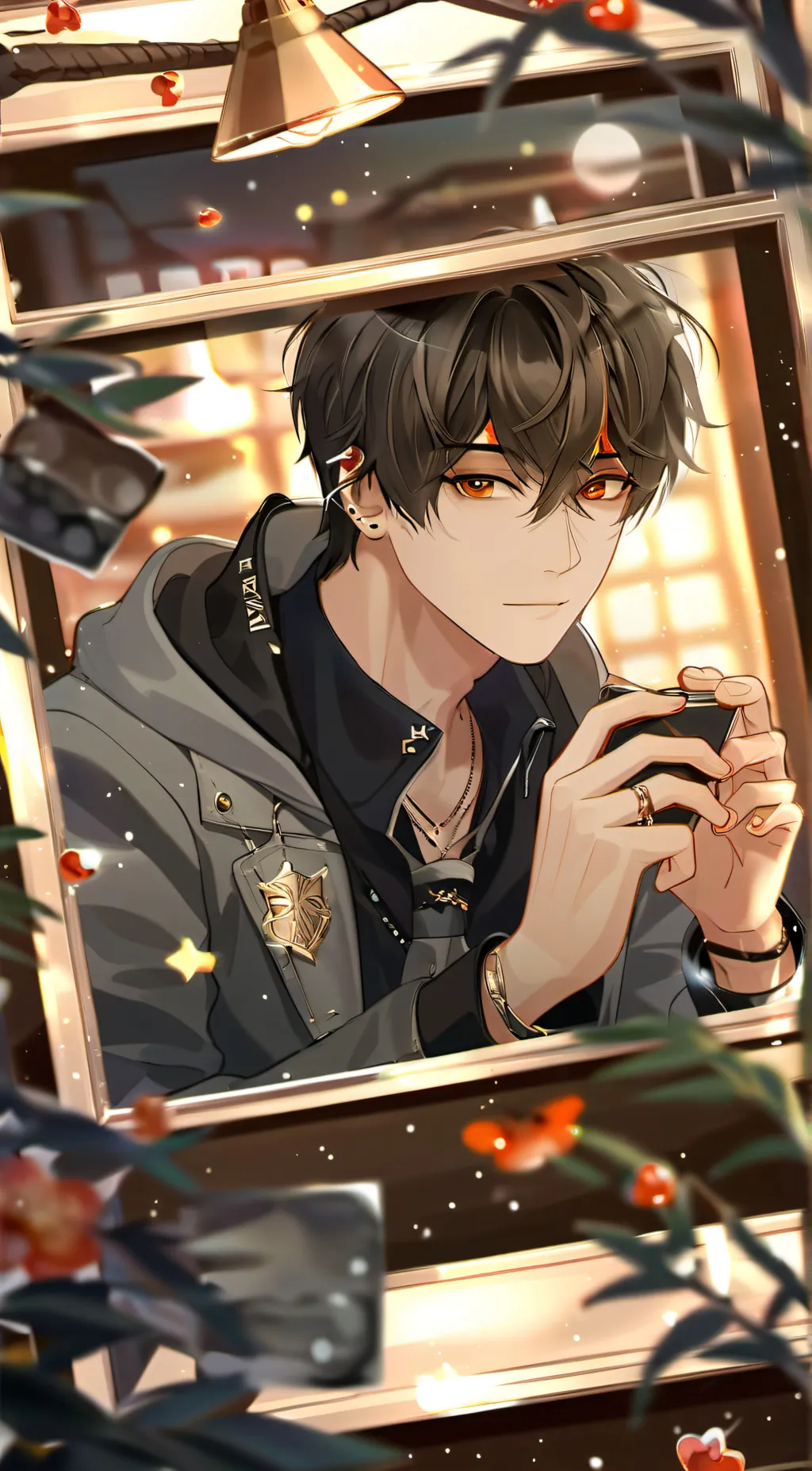 ai character: Andy and Mia background