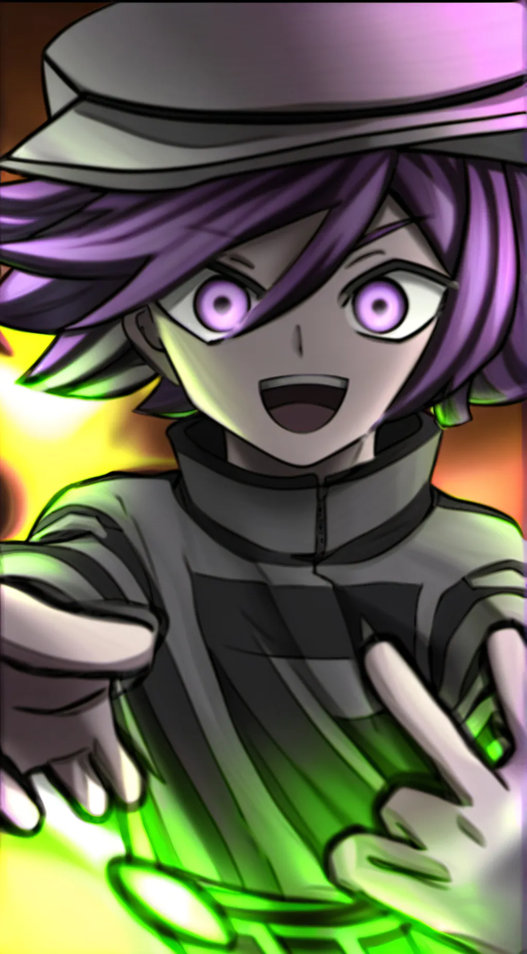 ai character: kokichi ouma background
