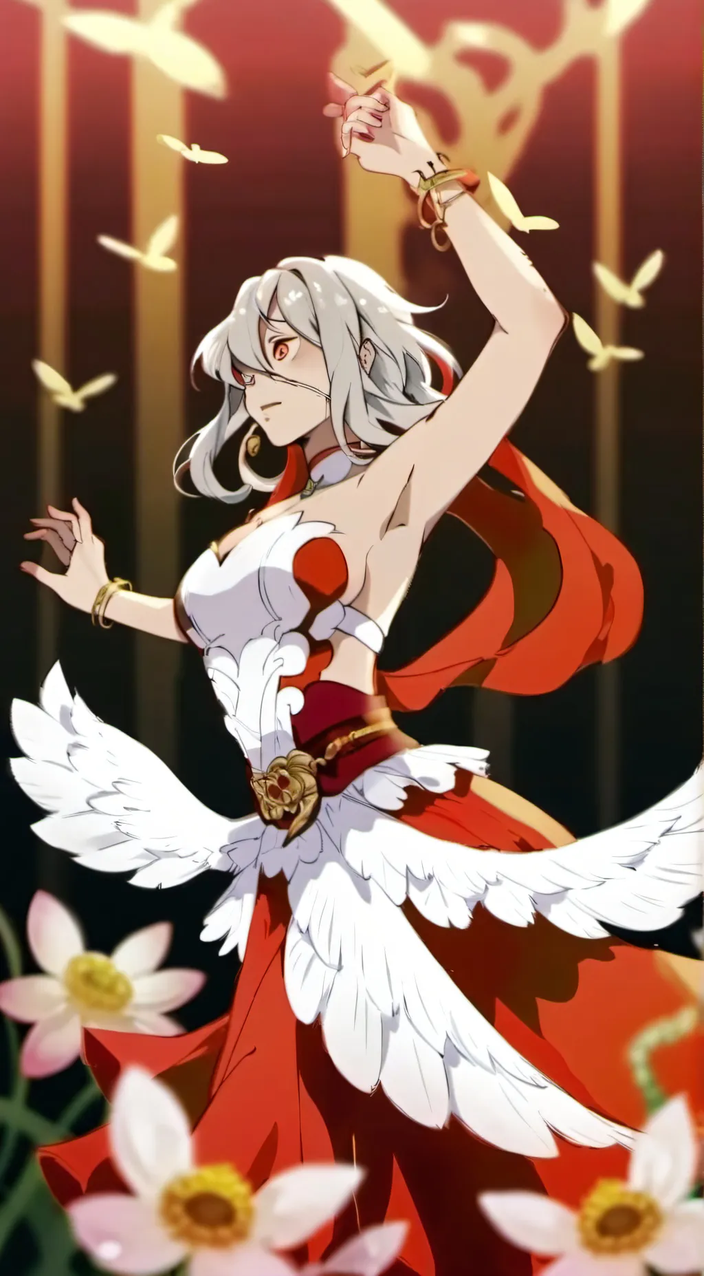 ai character: Lucifer depressed  background