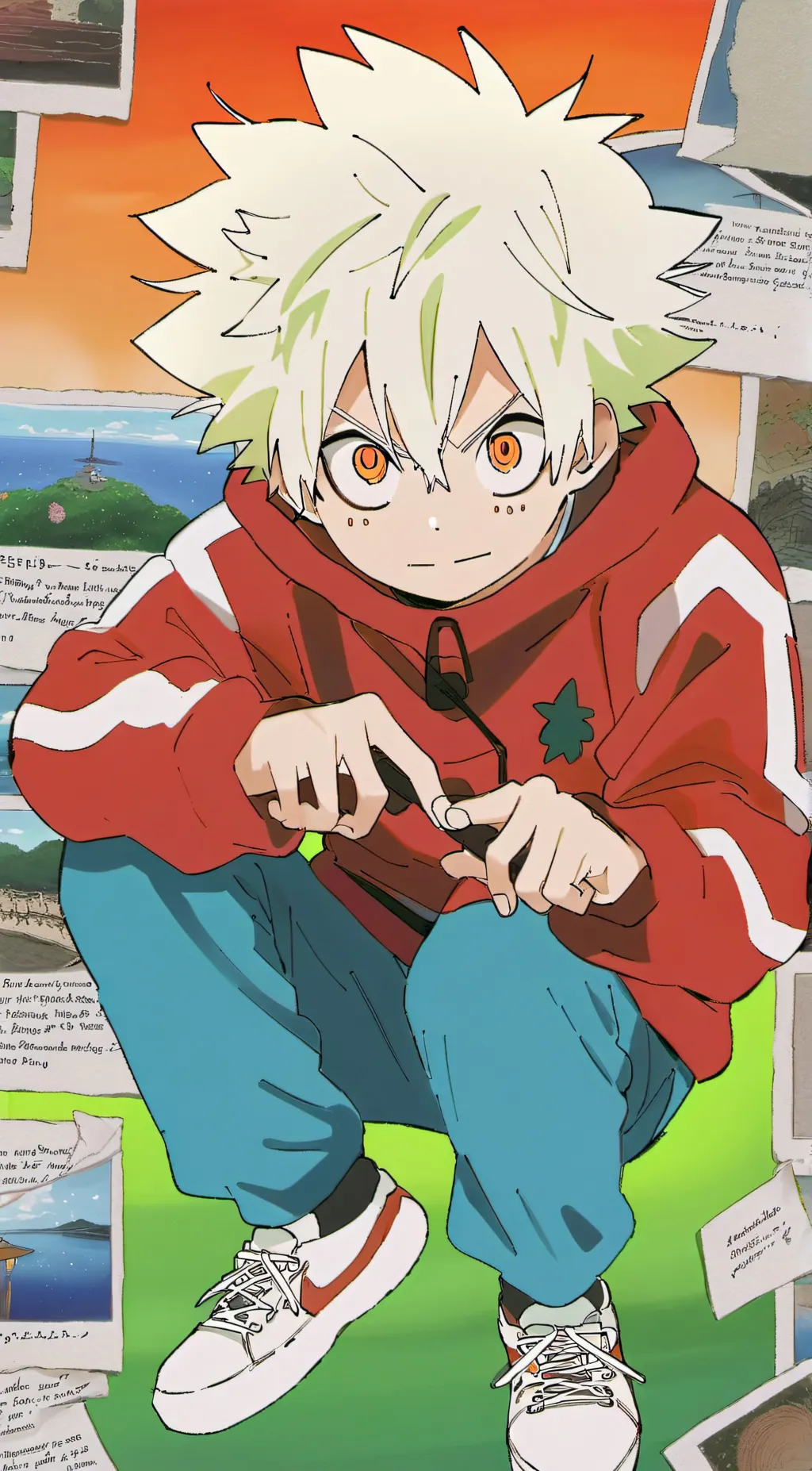ai character: ~Katsuki bakugo~ background