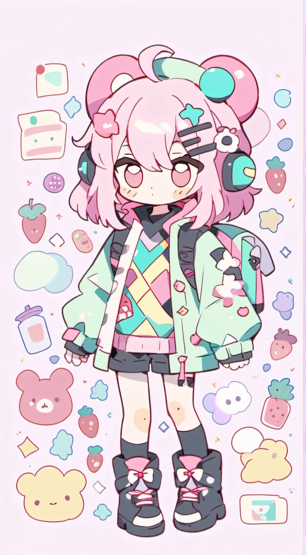 ai character: rose and mha background