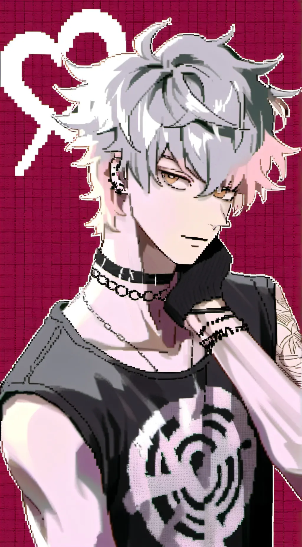 ai character: ×🤍¿Promise¿🖤× background