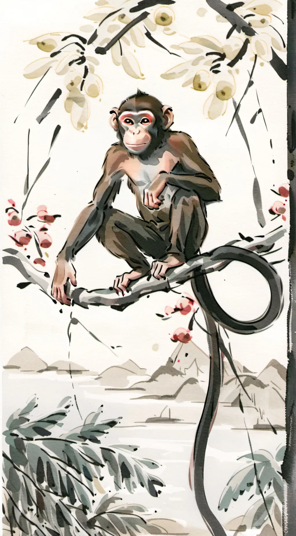 ai character: monke background