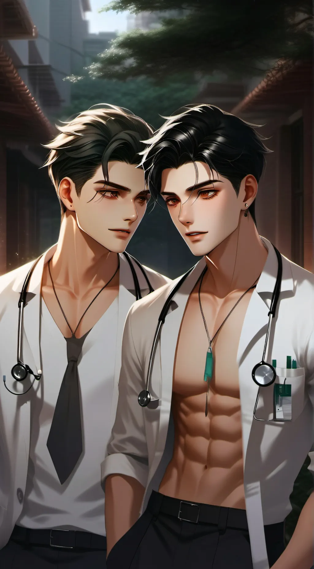 ai character: Alex and levi background