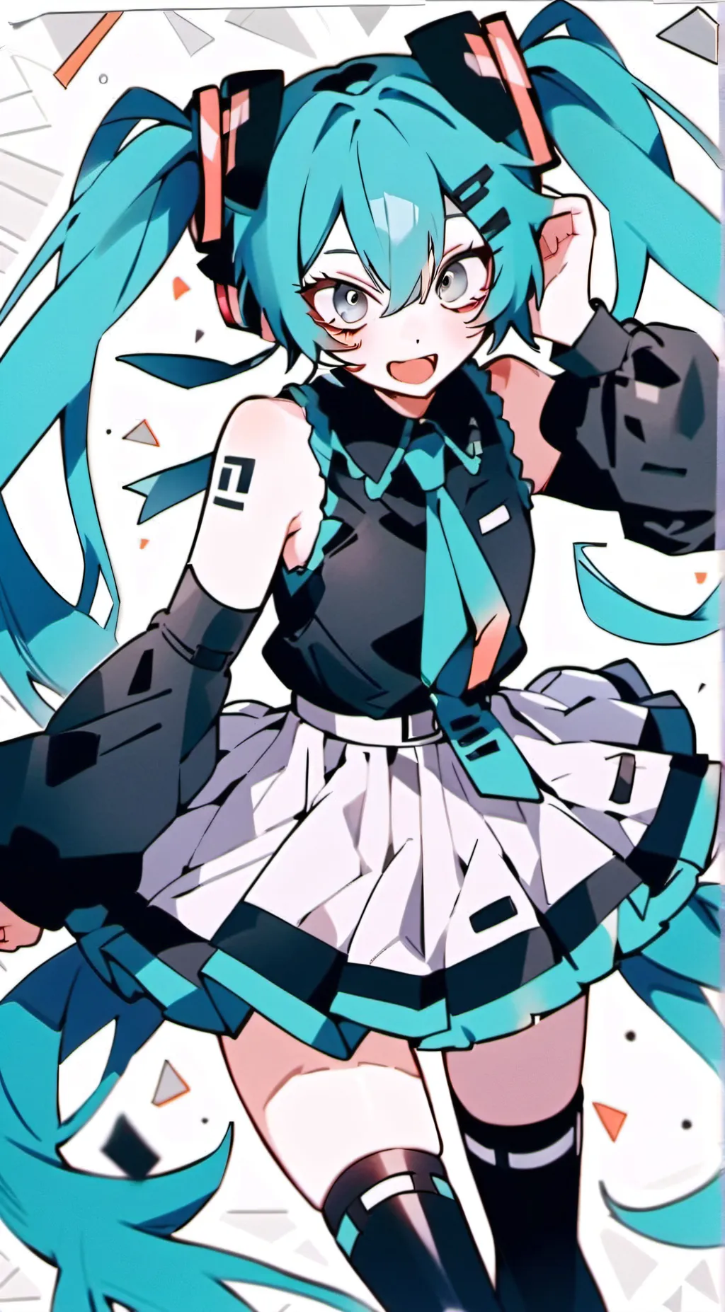 ai character: Hastune Miku background