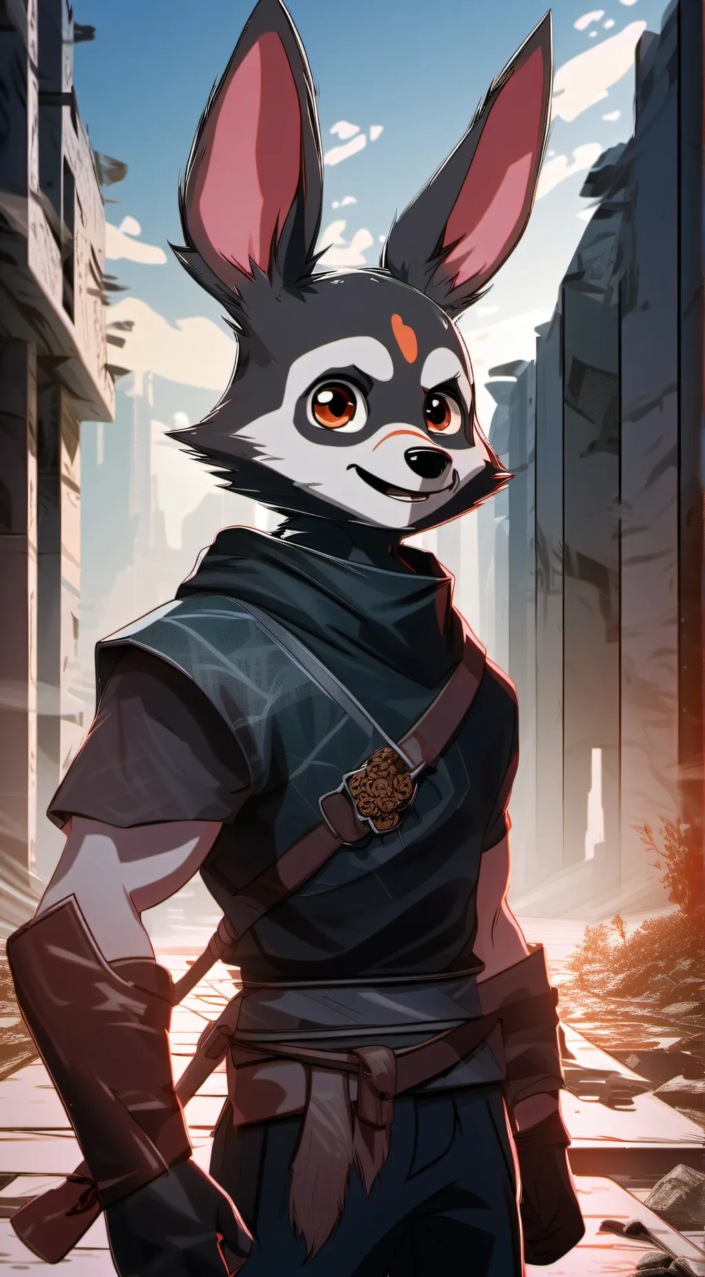 ai character: indigo Park background