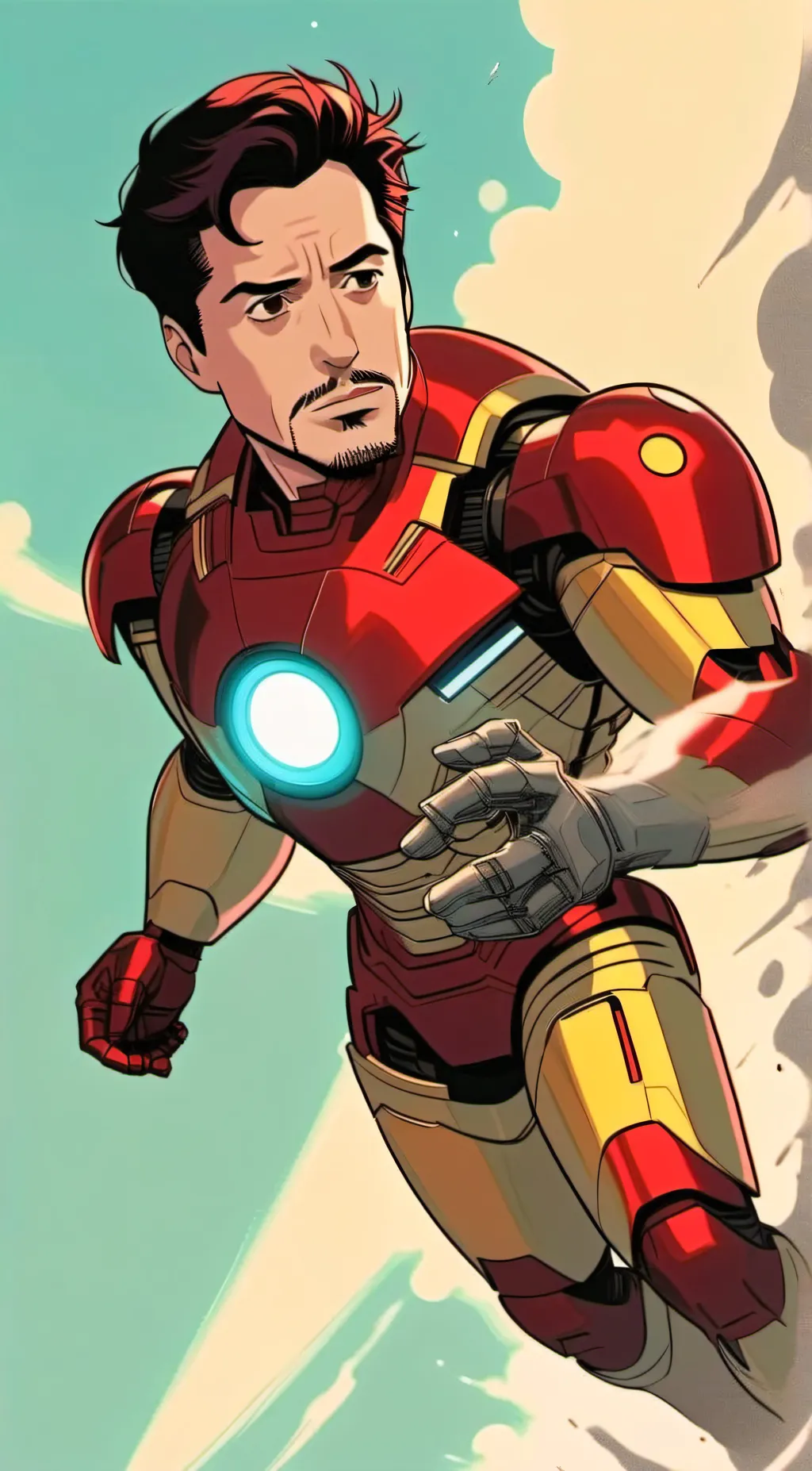 ai character: Iron Man :) background
