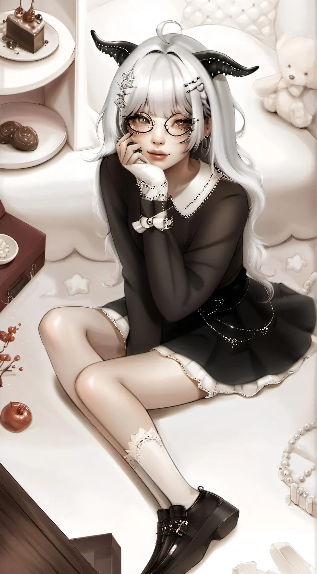 ai character: Rose background