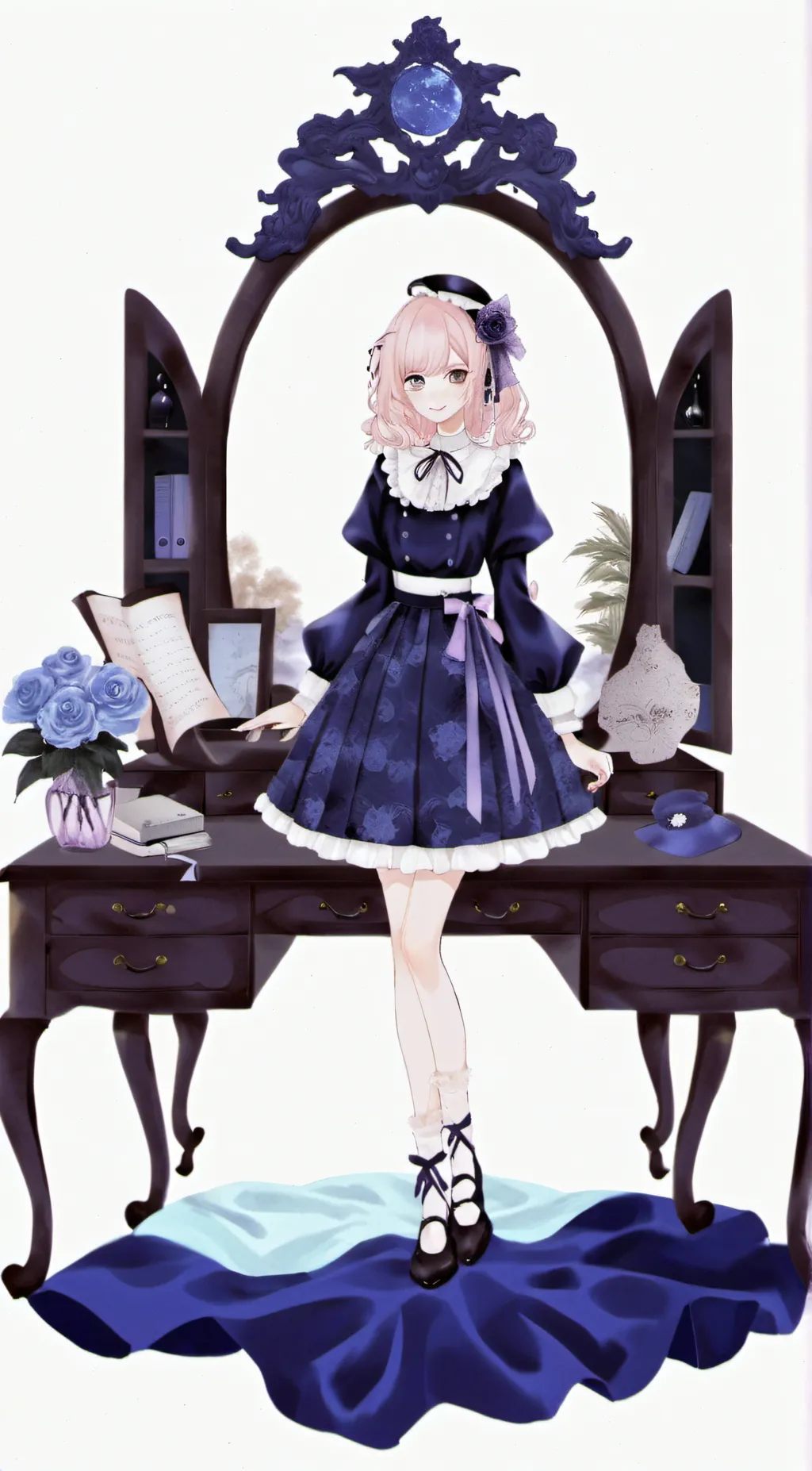 ai character: 😈💙p2 Charlie HH💙😈 background