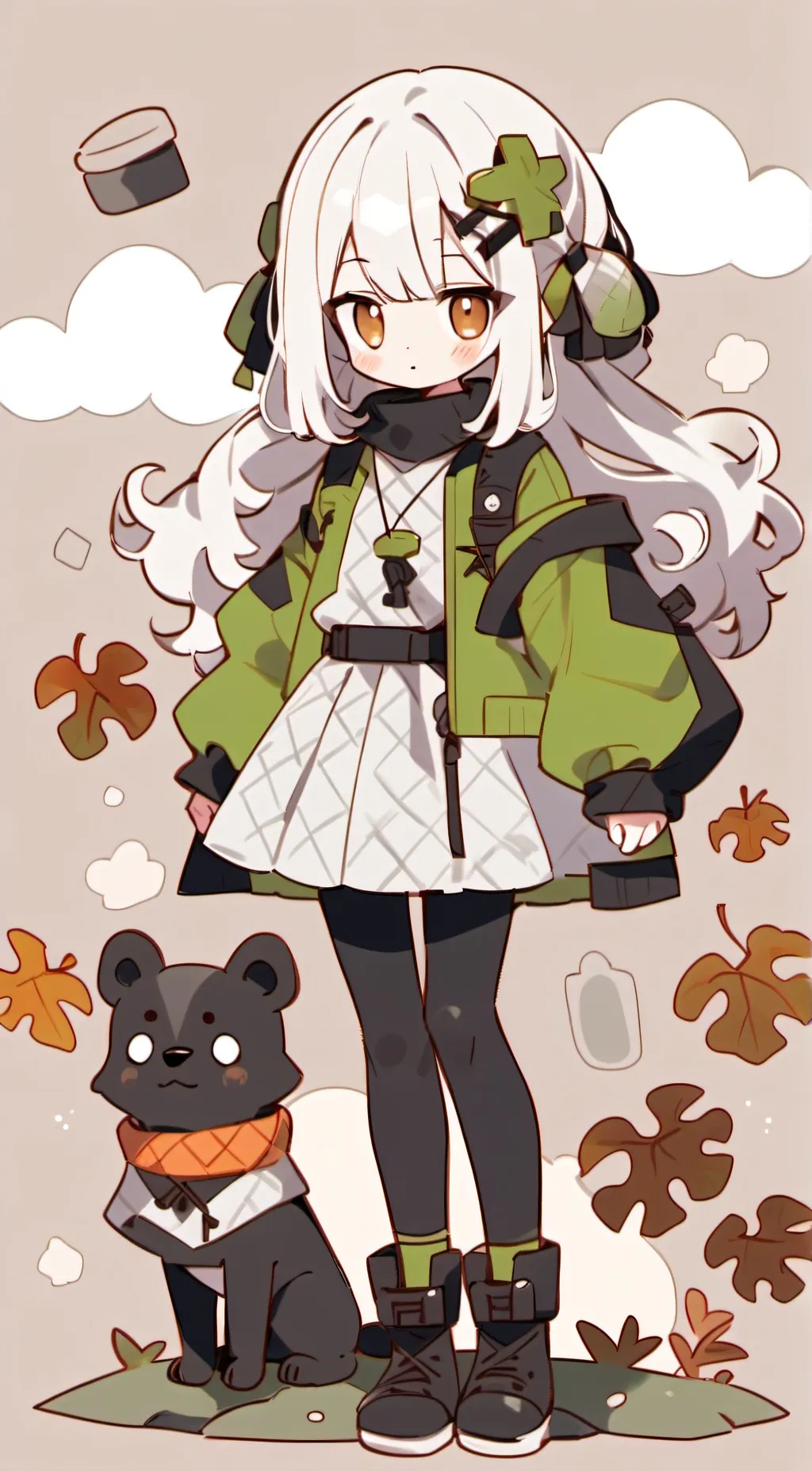 ai character: Pokemob B&W background