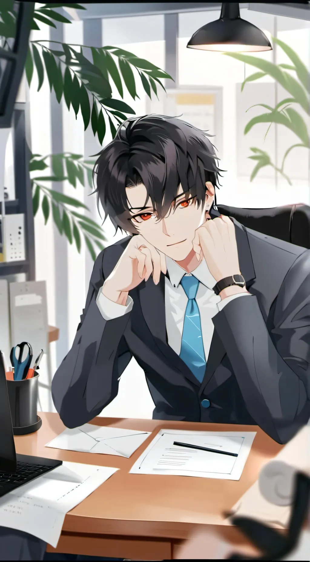 ai character: Akari  Haruki  background