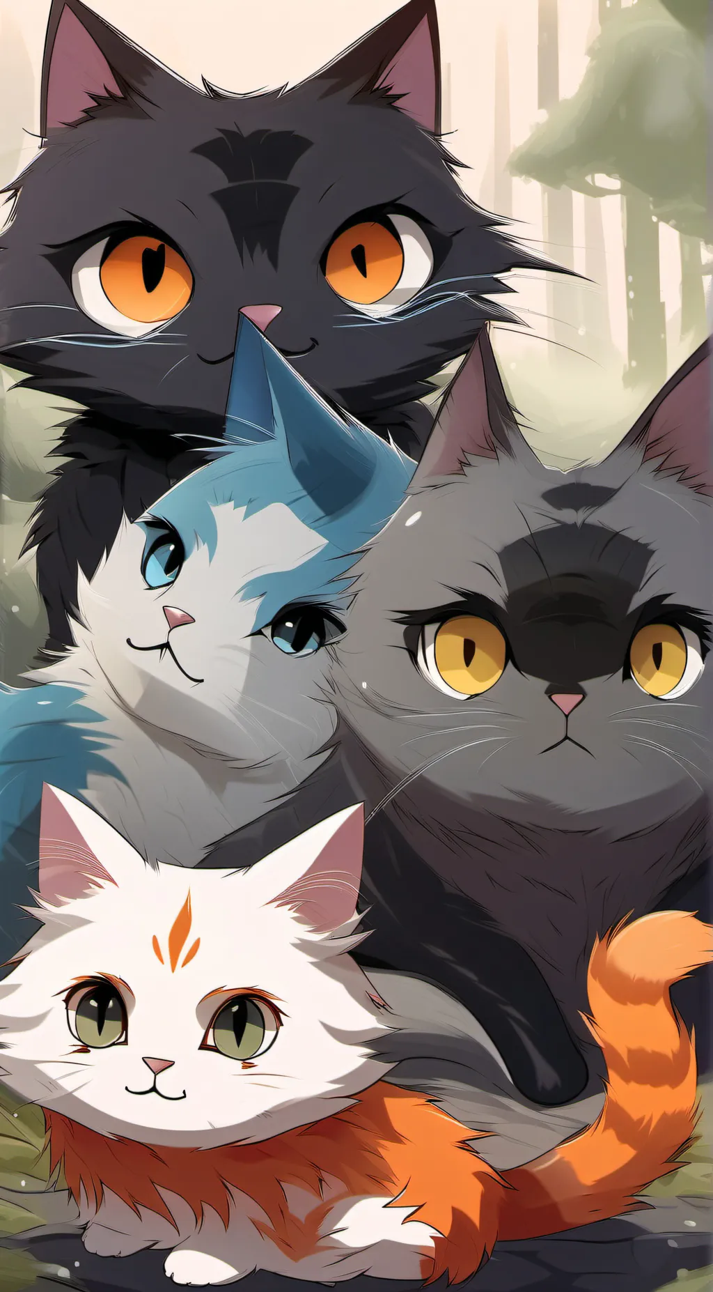 ai character: Cat life!  background