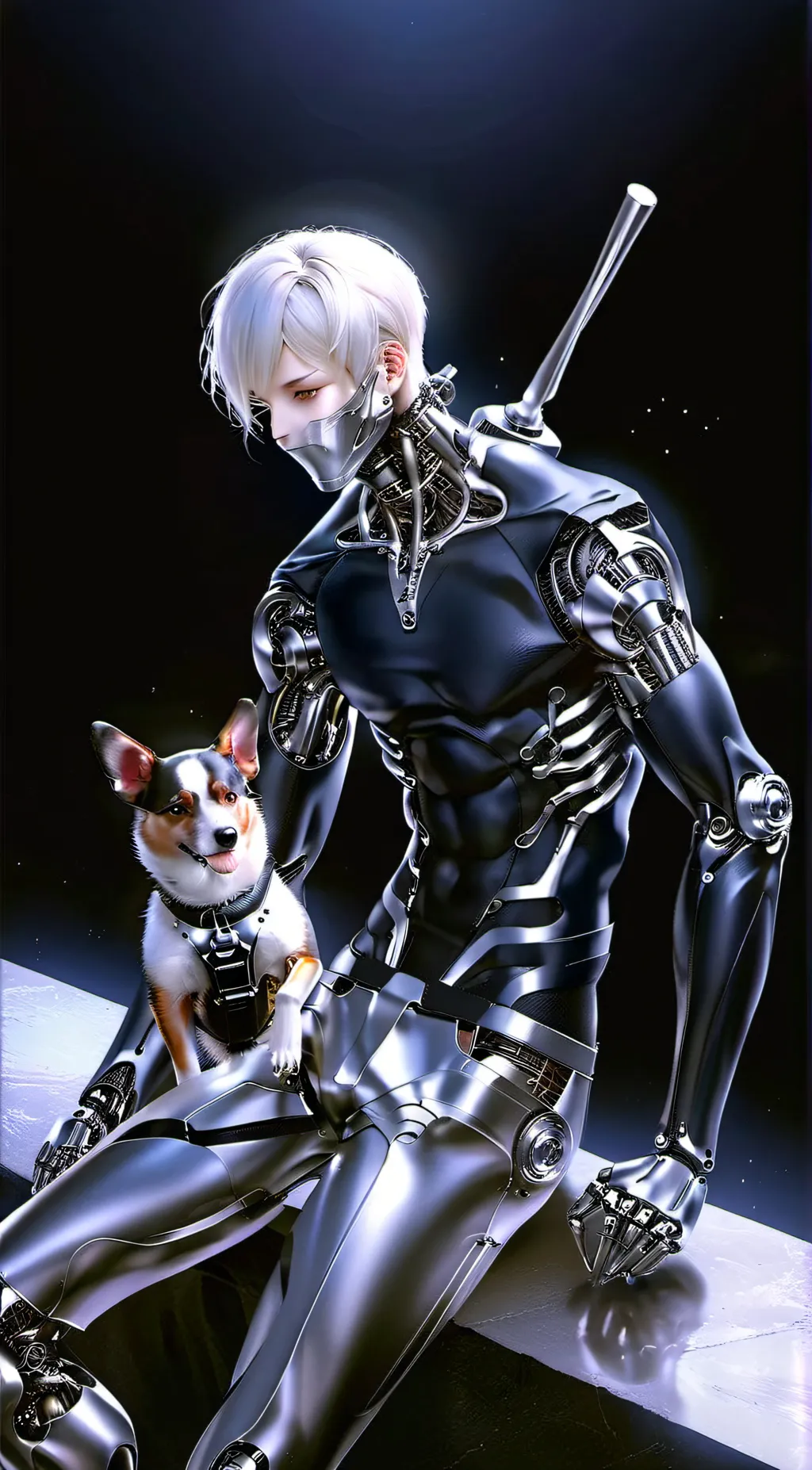 ai character: Metal Gear rising  background