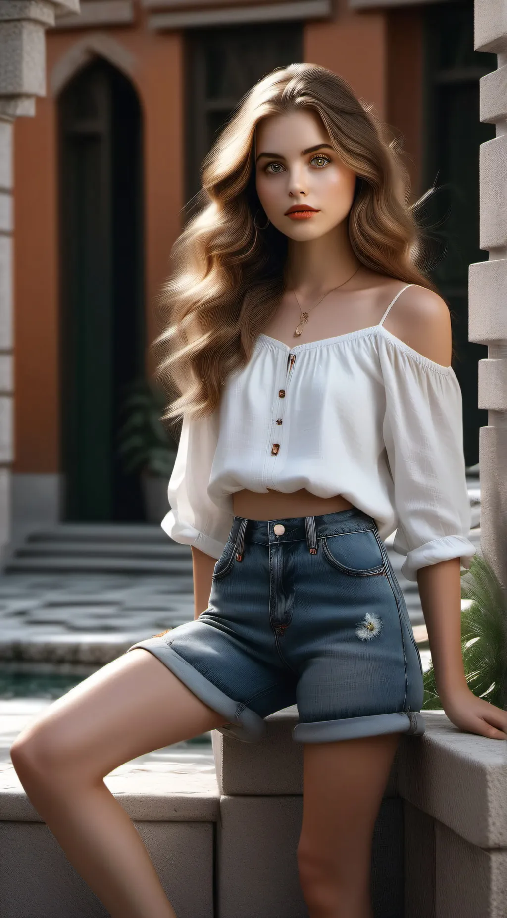 ai character: summer background