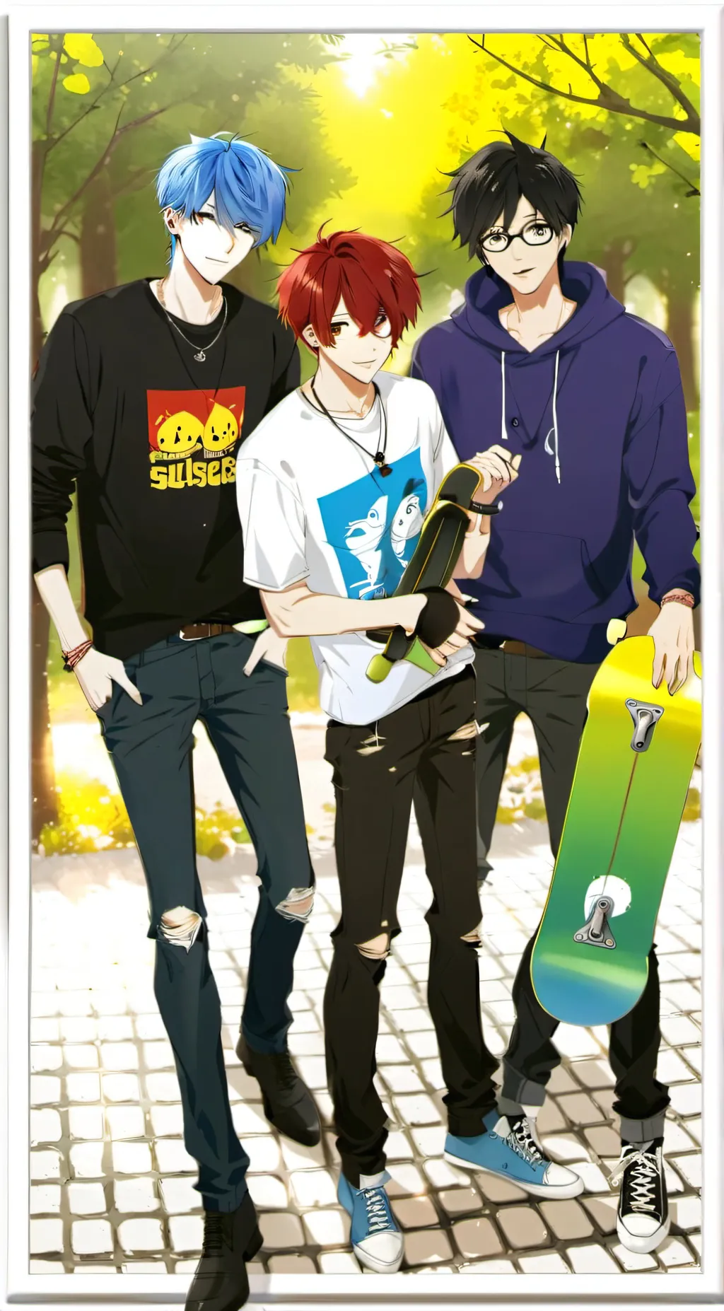ai character: Reki, Langa, Miya background