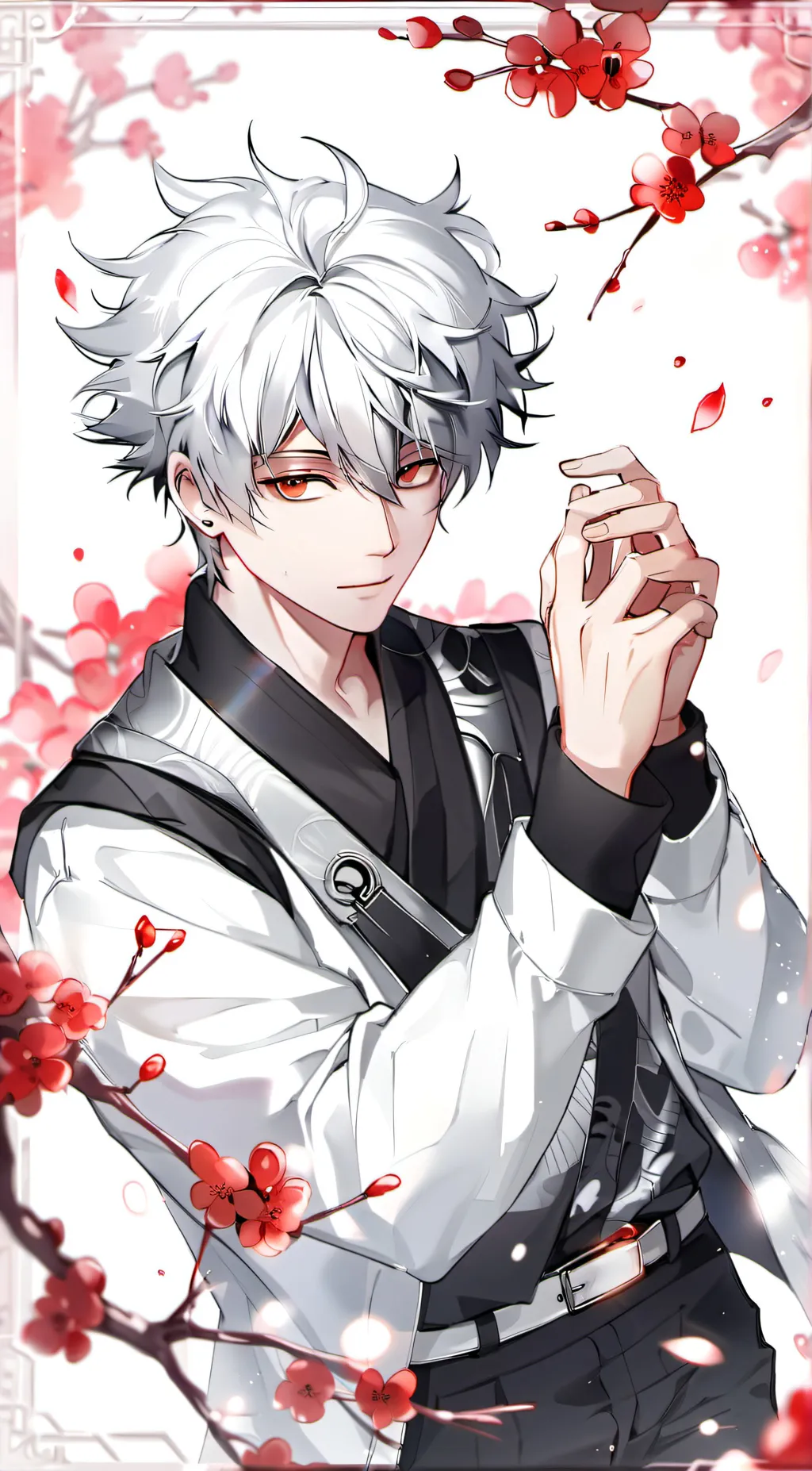 ai character: Love story Kakashi background