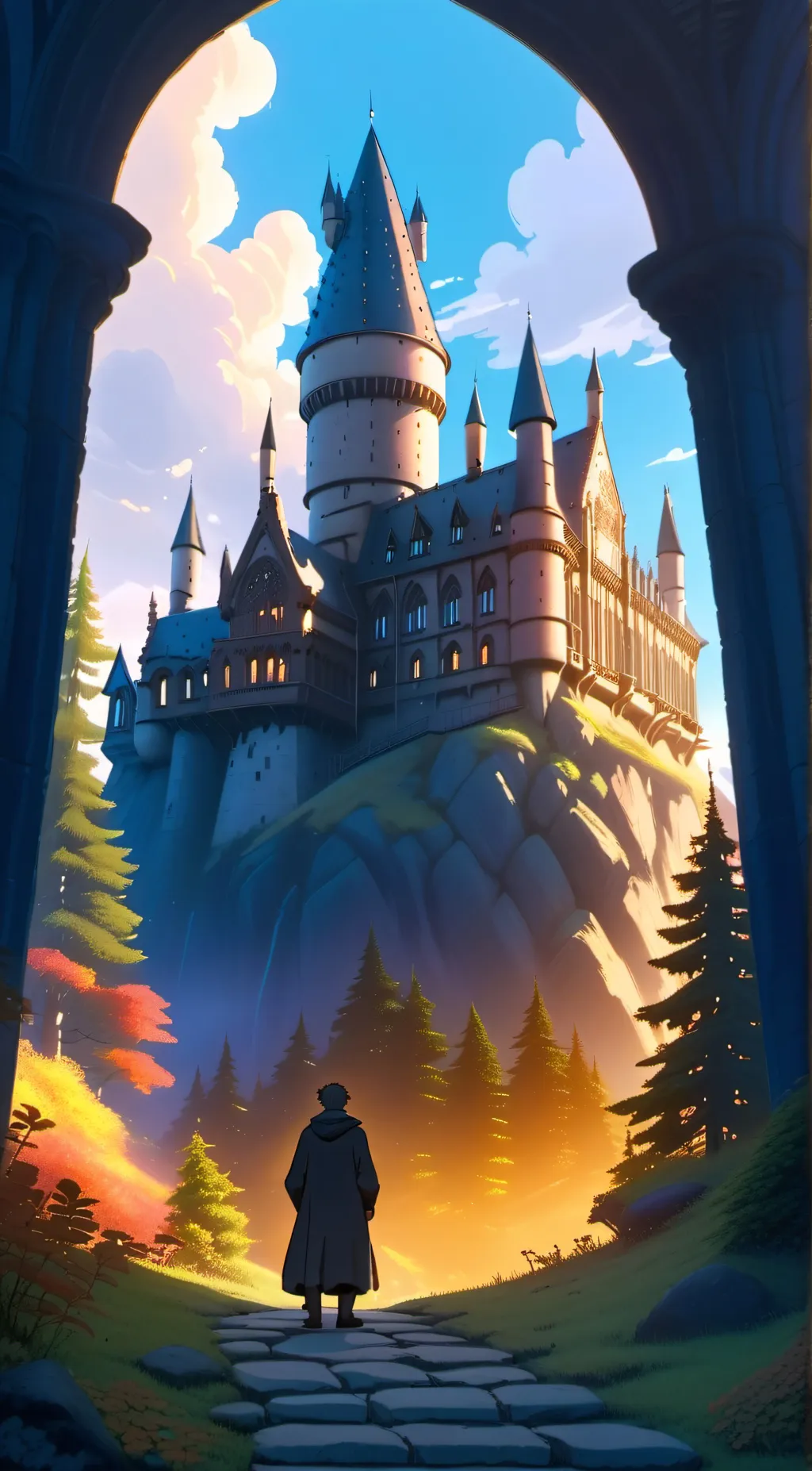 ai character: Hogwarts background