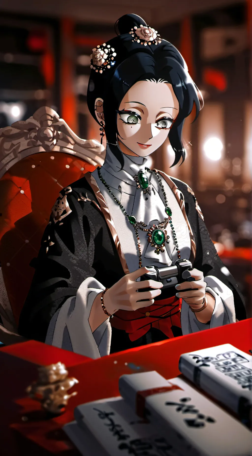 ai character: kotoha hashibira background