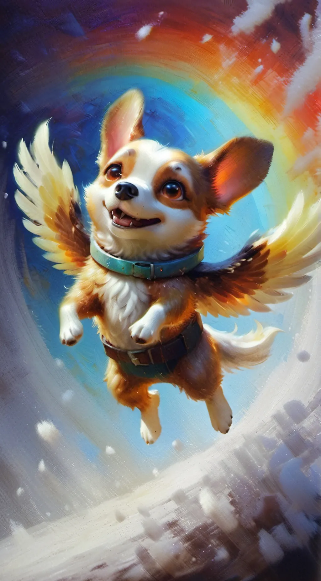 ai character: Rainbowie background