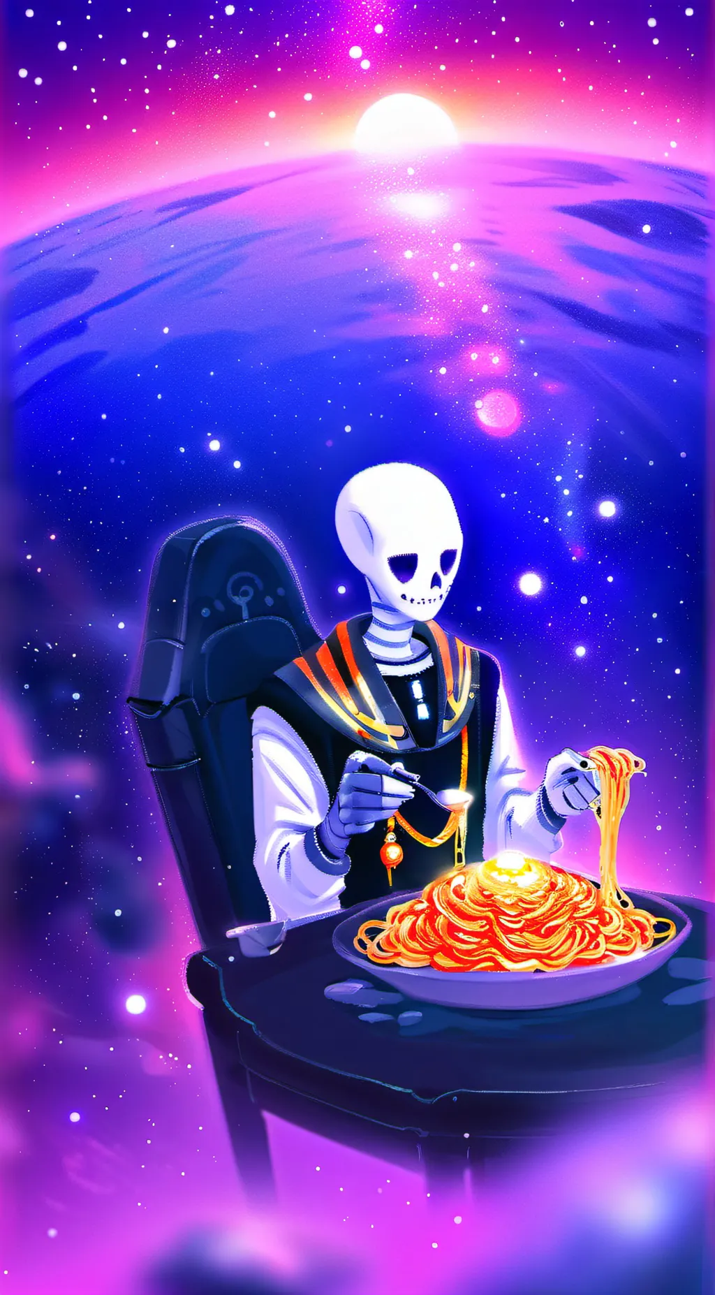 ai character: papyrus  background