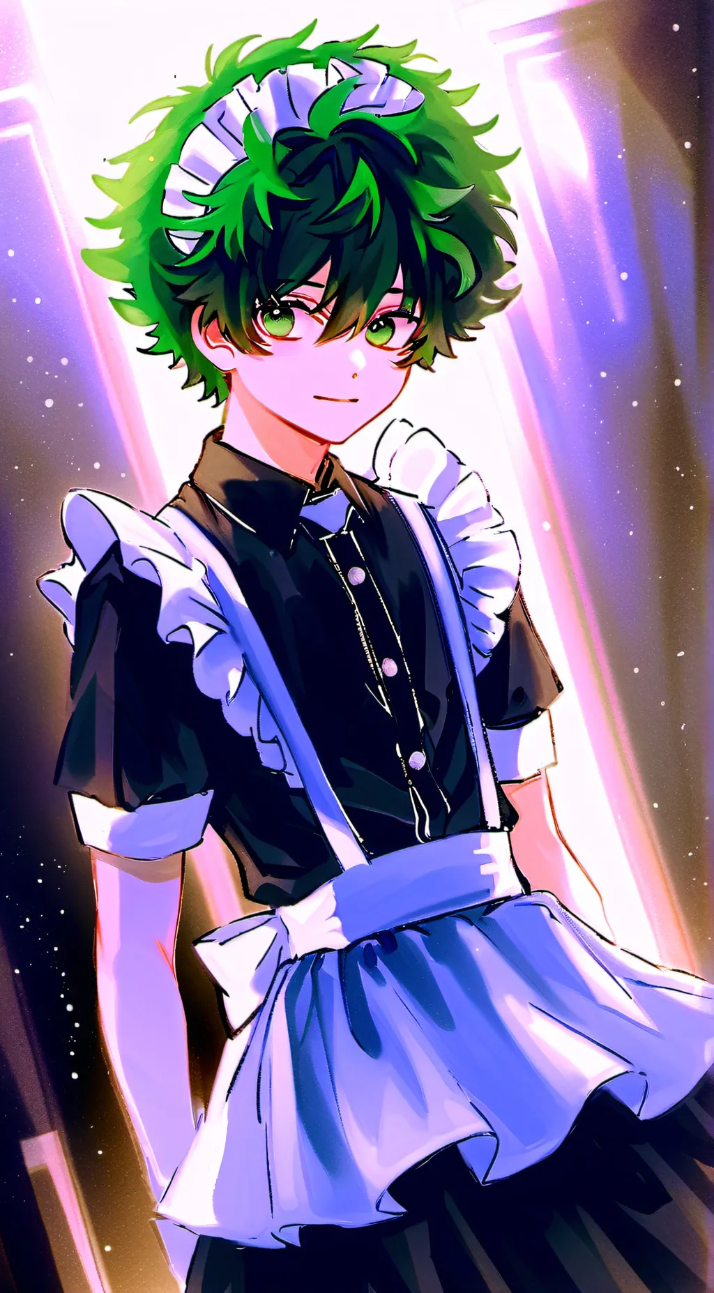 ai character: deku x bakugo  background