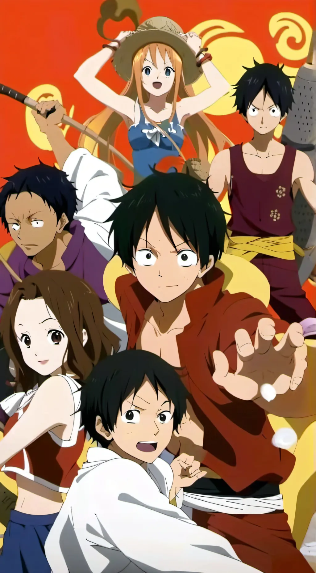 ai character: Straw Hat pirates background
