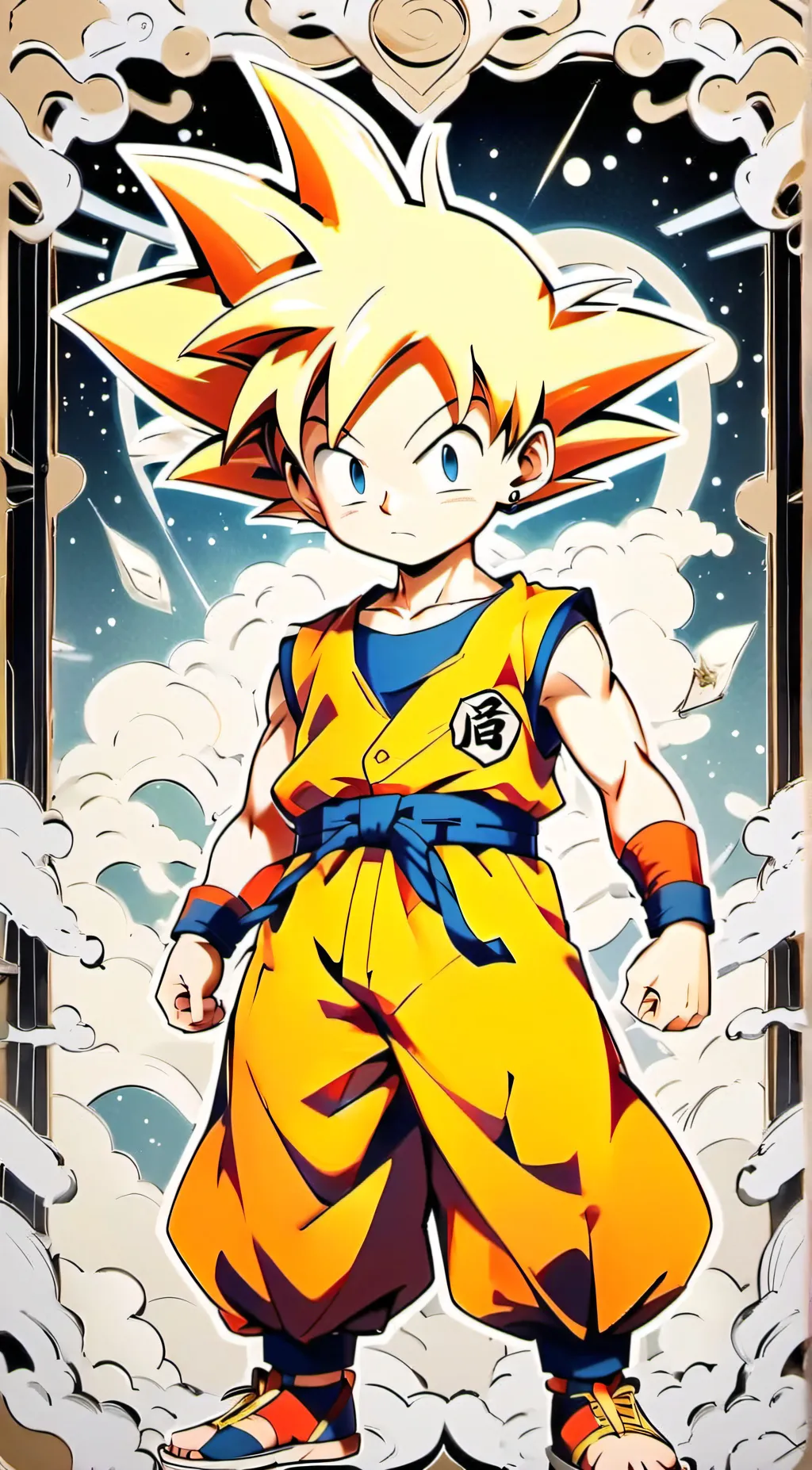 ai character: Gay Goku  background