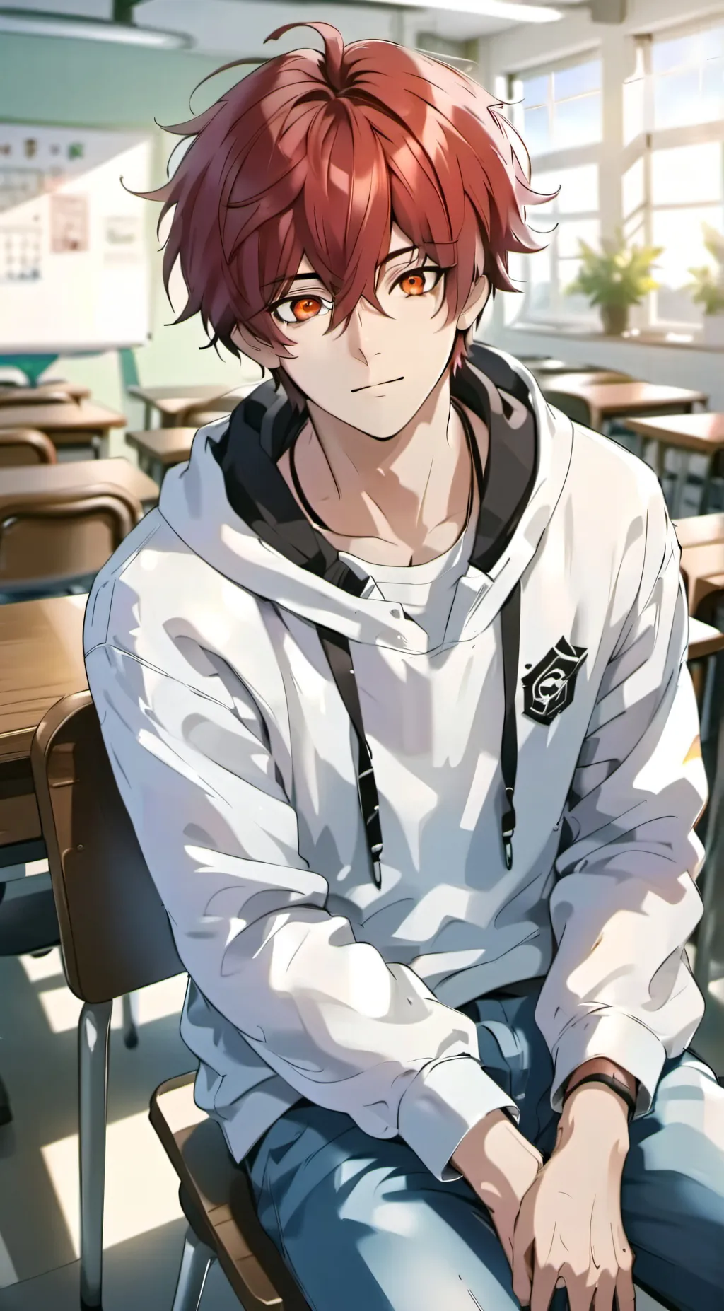 ai character: Hanahaki X Bakugou background
