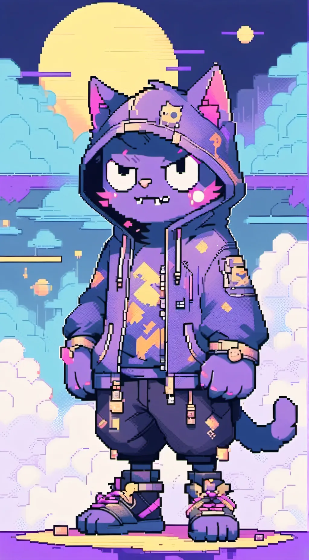 ai character: catnap background