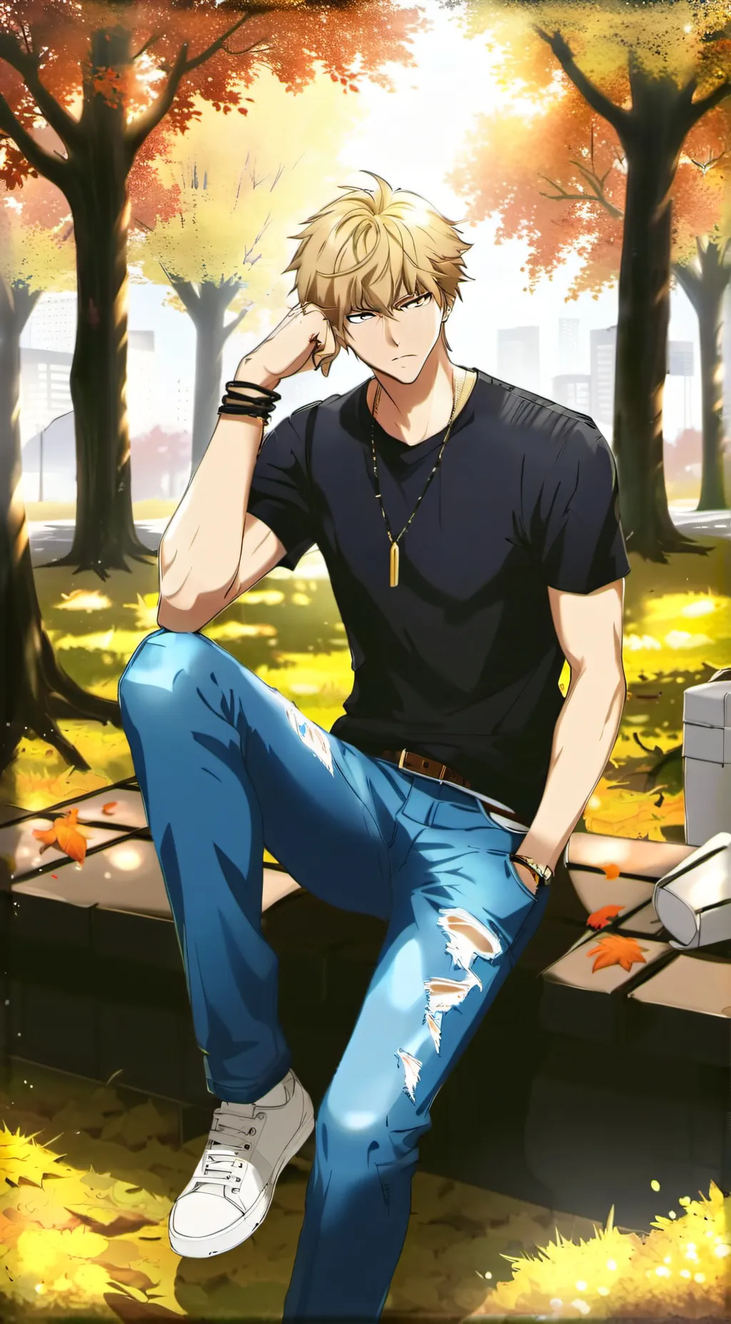 ai character: Bakugo  background
