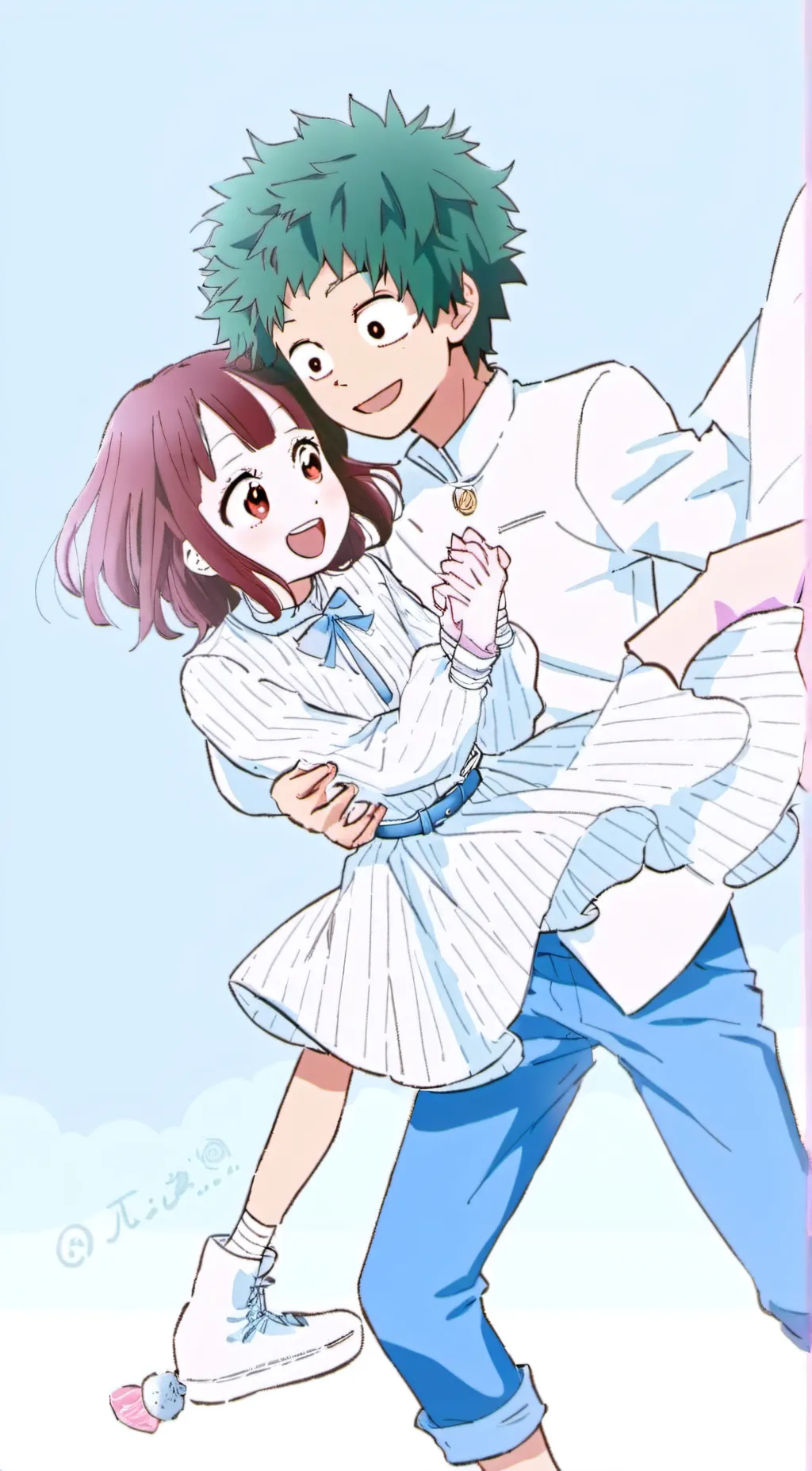 ai character: Mha prom background