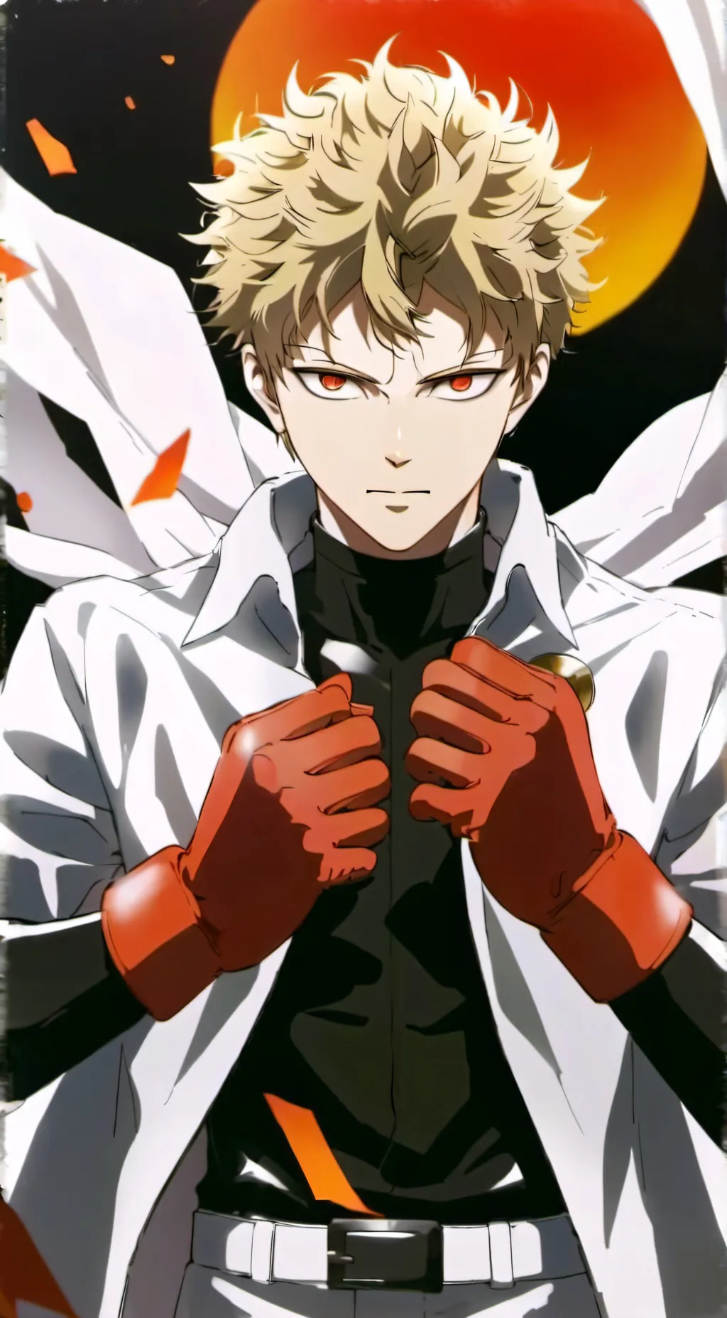 ai character: OPM universe  background