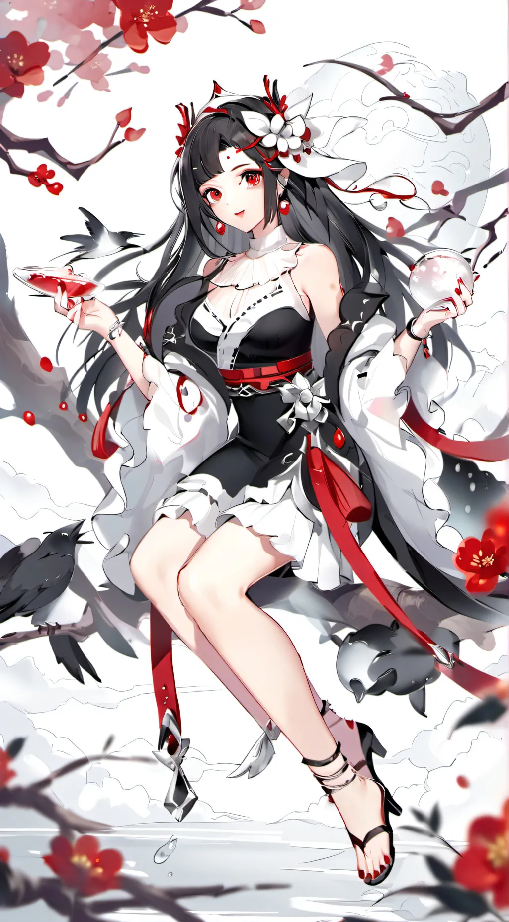ai character: emiko  background